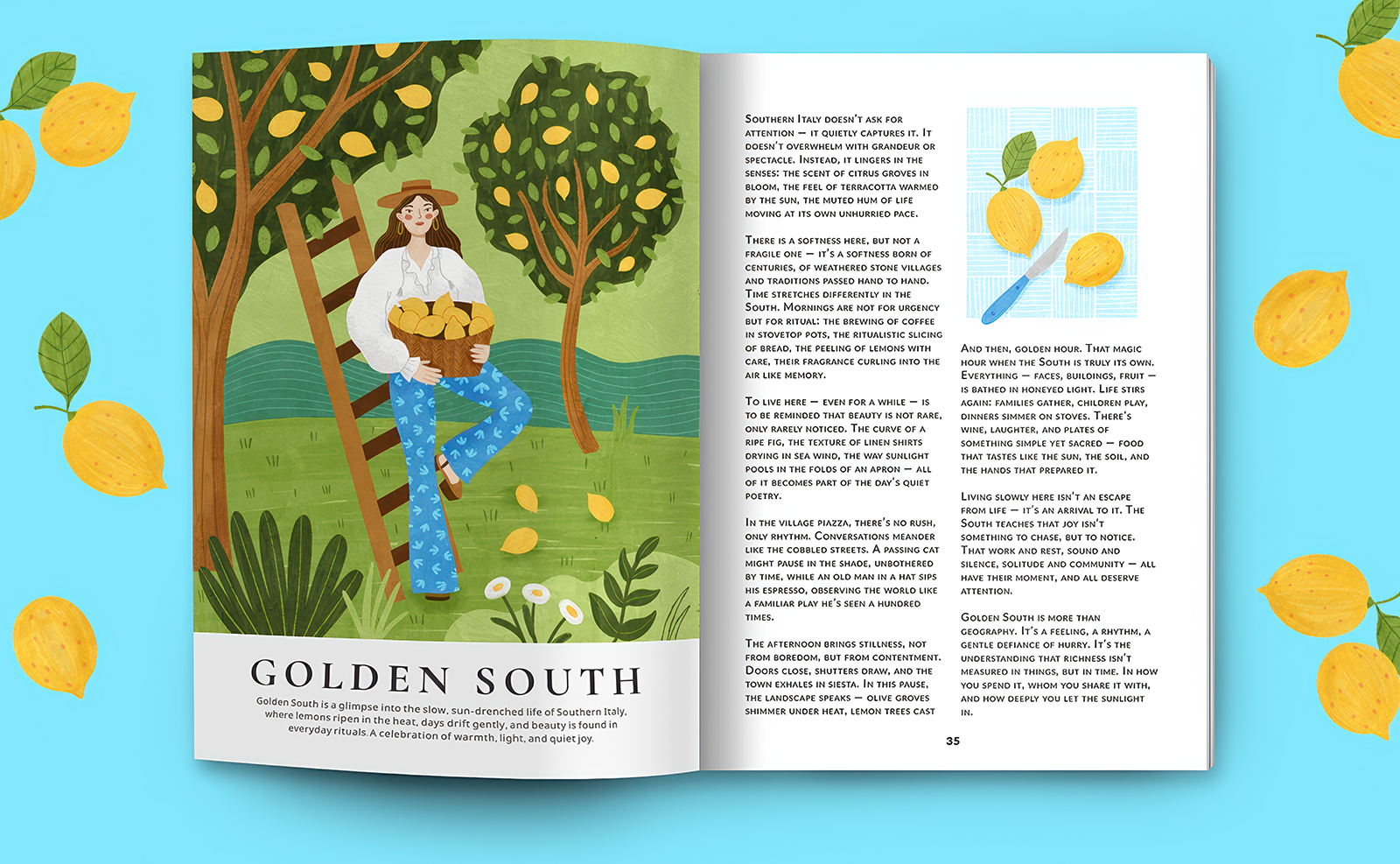 Журнальная иллюстрация Golden South — Изображение №3 — Иллюстрация на Dprofile