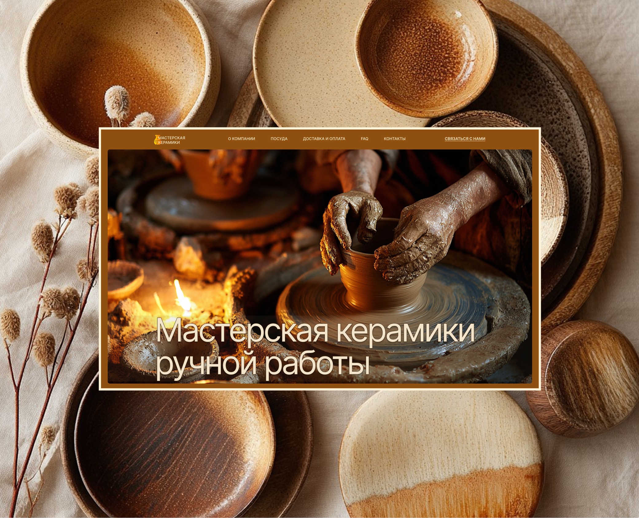 Мастерская керамики ручной работы на Dprofile