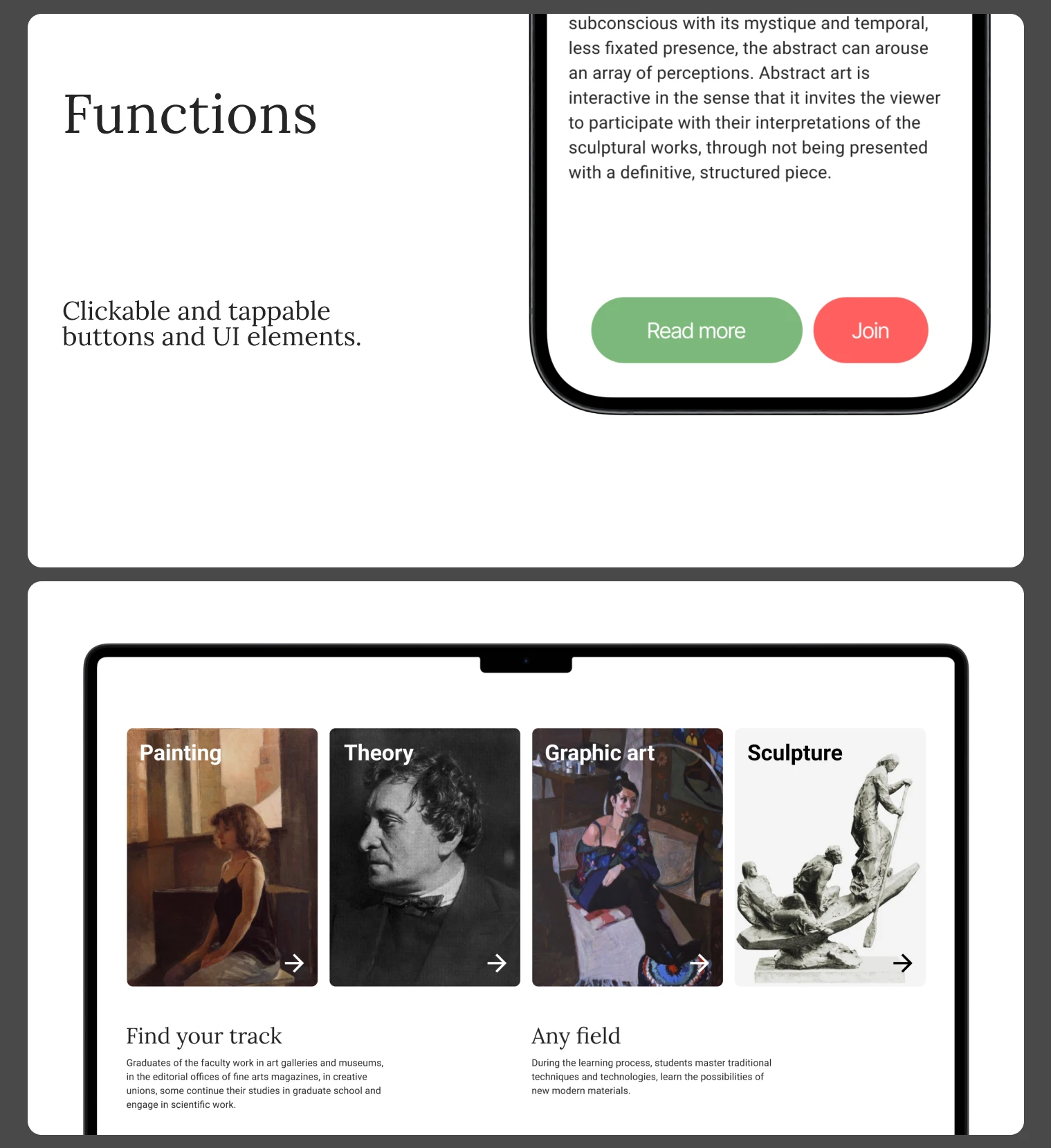 Redesign of Moscow State Academic Art Institute site — Изображение №3 — Интерфейсы, Брендинг на Dprofile