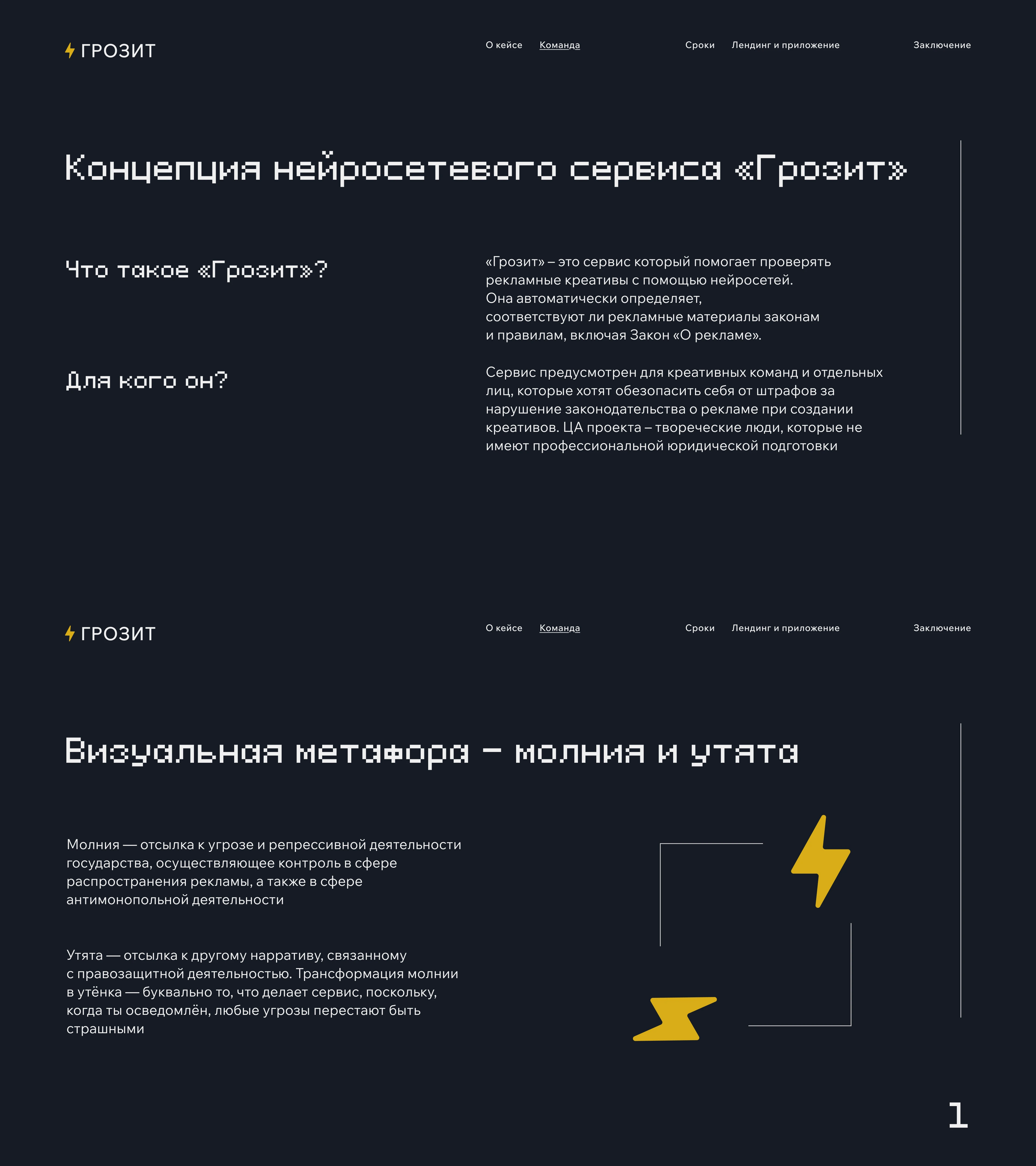 Айдентика, лендинг и интерфейс модели «Грозит» за 3 дня — Изображение №2 — Интерфейсы, Брендинг на Dprofile