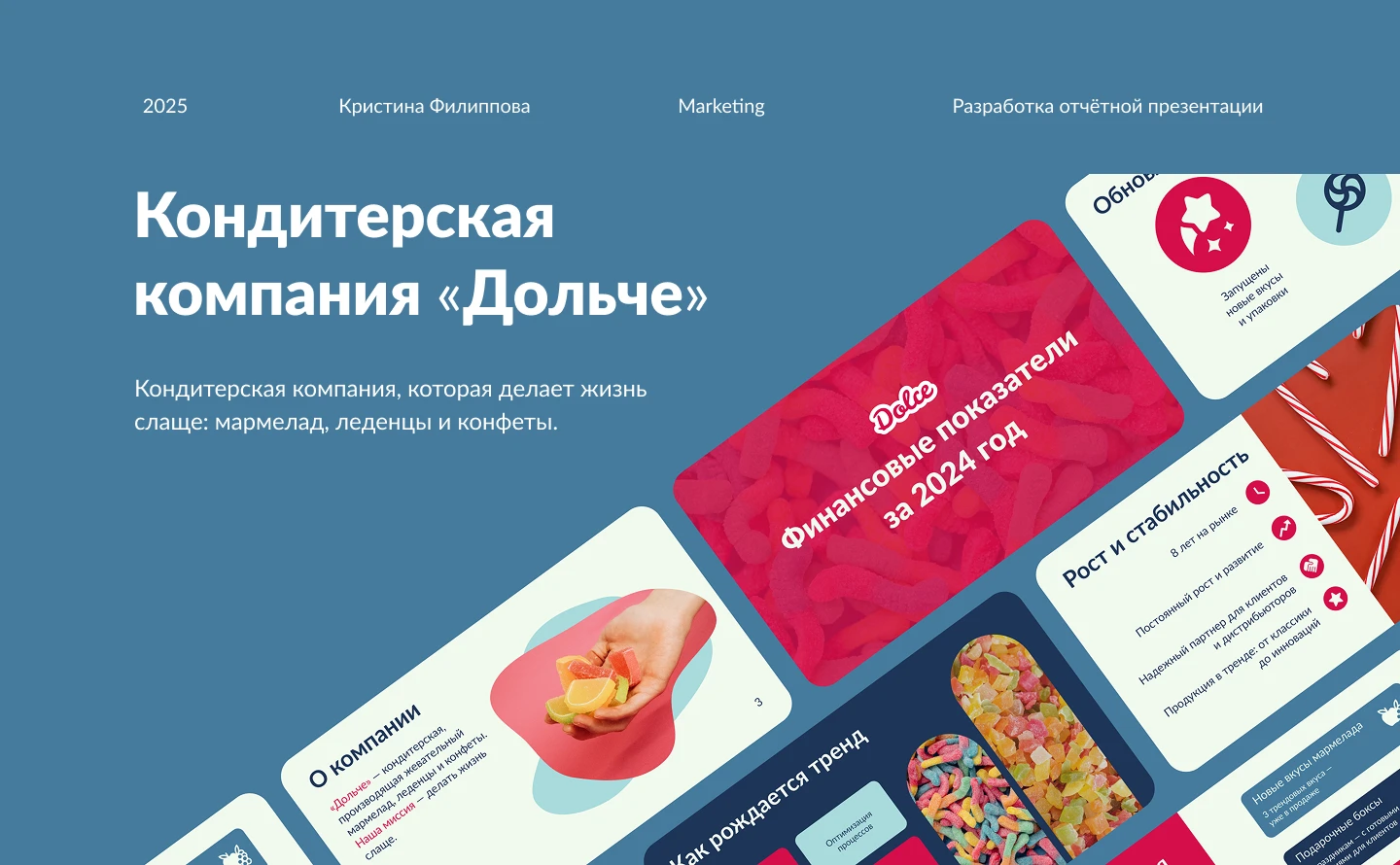Отчетная презентация для Dolce — Изображение №1 — Брендинг, Маркетинг на Dprofile