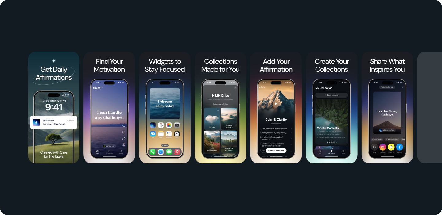 Mobile App Design — Motivation Daily Quotes — Изображение №9 — Интерфейсы на Dprofile