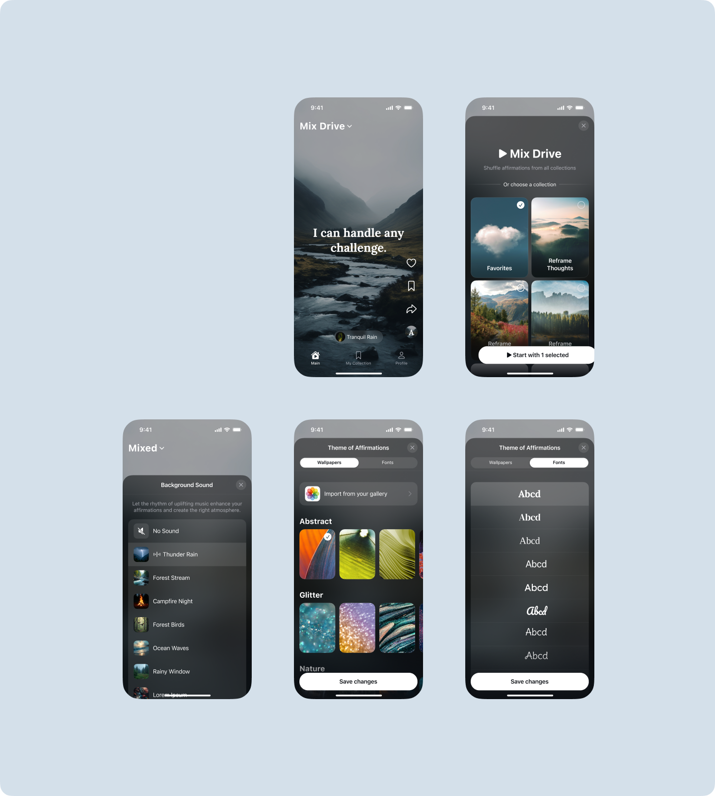 Mobile App Design — Motivation Daily Quotes — Изображение №15 — Интерфейсы на Dprofile