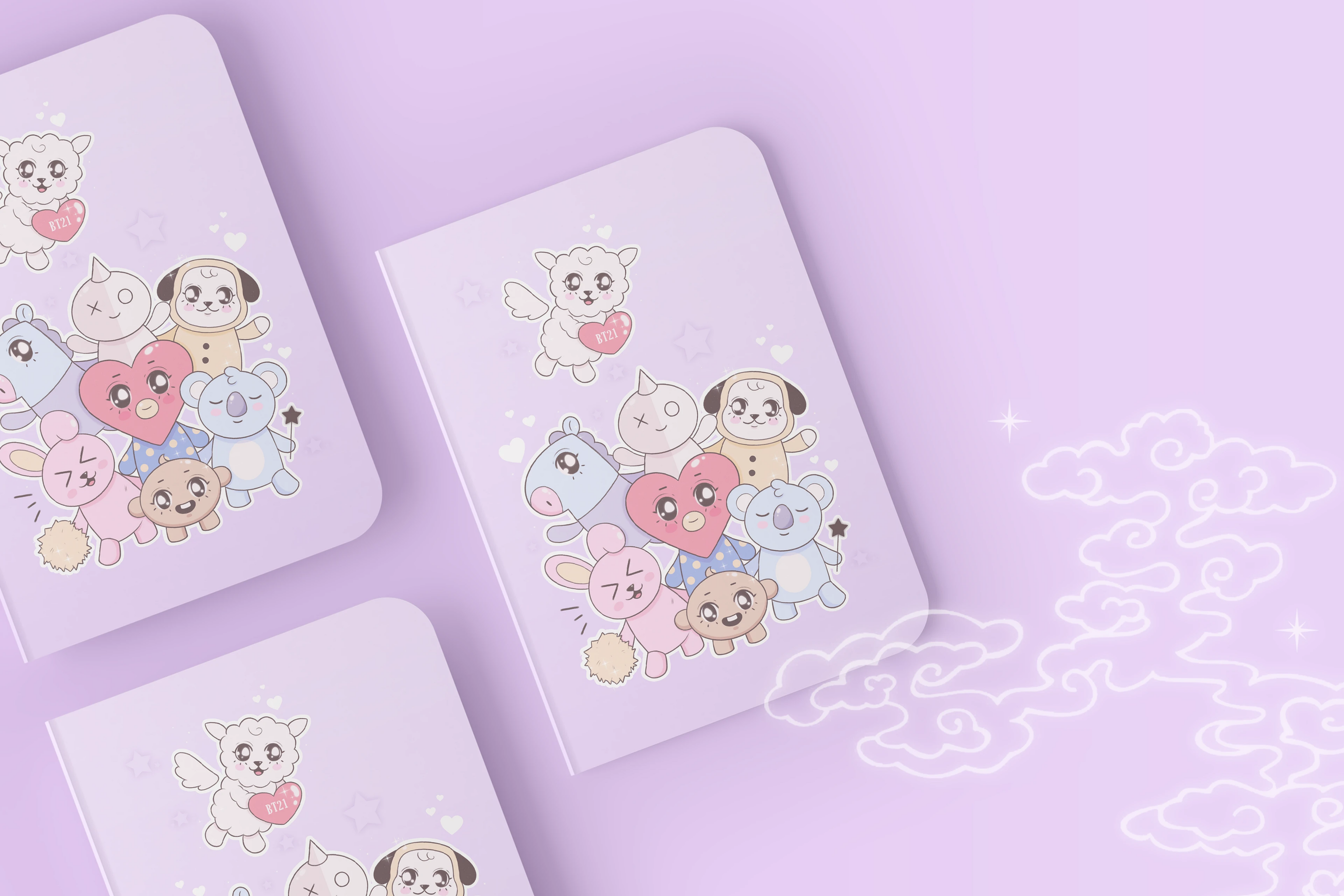 Bt21 characters | Design — Изображение №2 — Брендинг, Иллюстрация на Dprofile