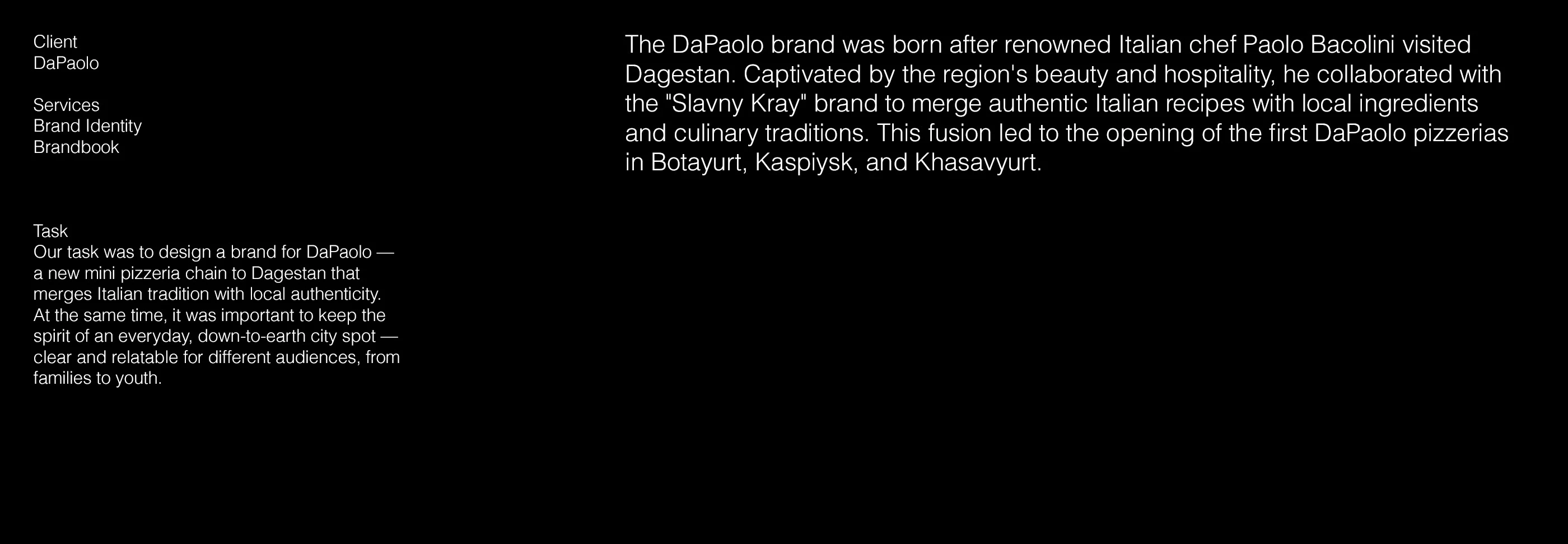 DaPaolo: Local Pizzeria Brand & Packaging Design — Изображение №3 — Брендинг, Иллюстрация на Dprofile