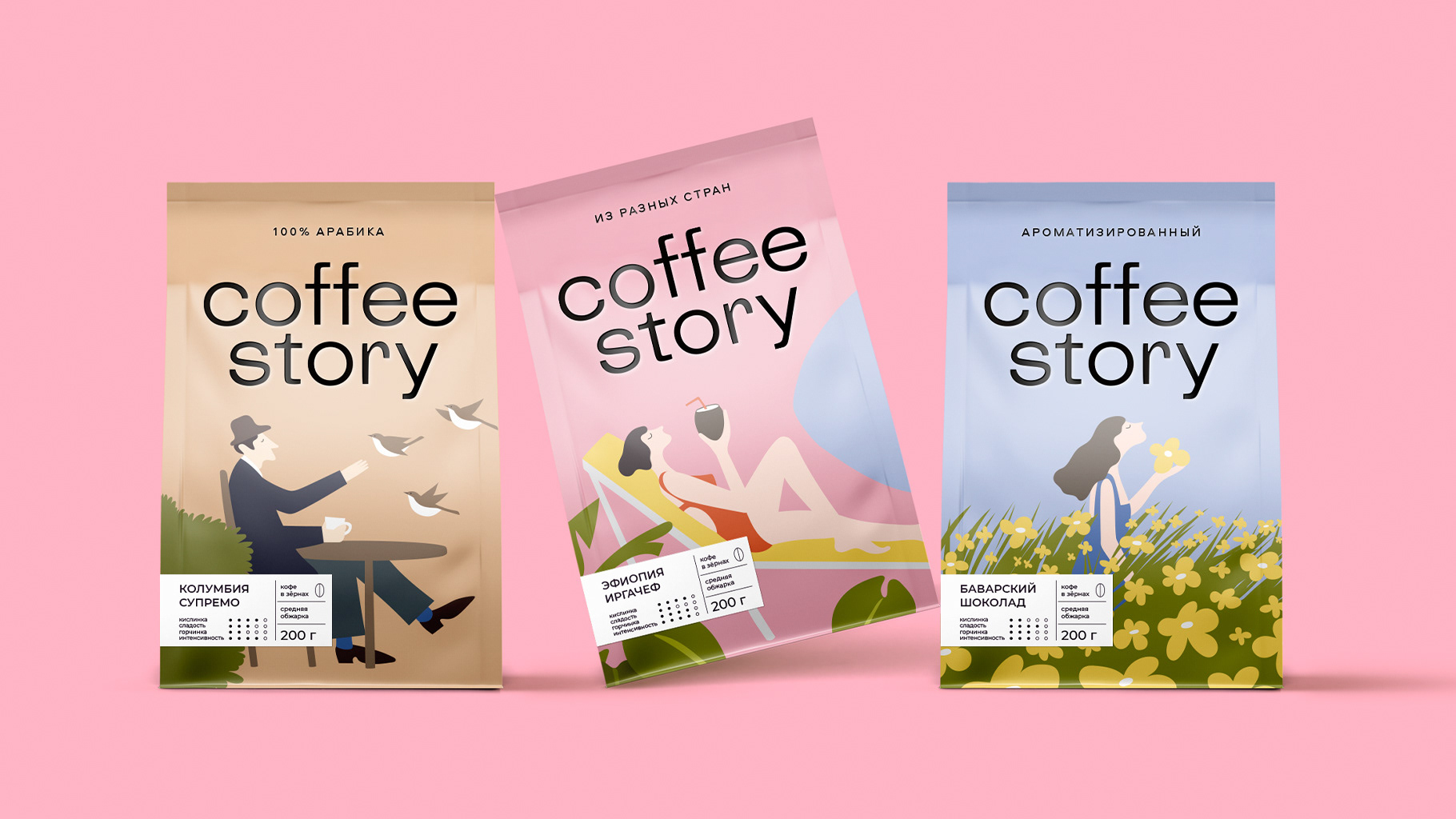 Coffee story — Branding and Packaging — Изображение №2 — Брендинг, Графика на Dprofile