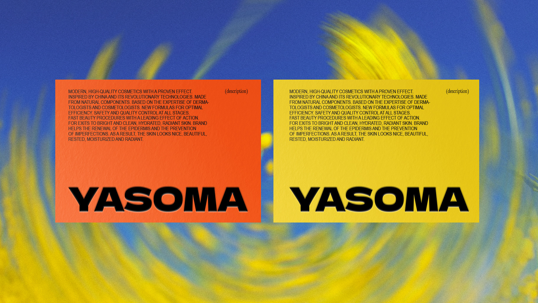 YASOMA — Cosmetics packaging — Изображение №2 — Брендинг, Графика на Dprofile