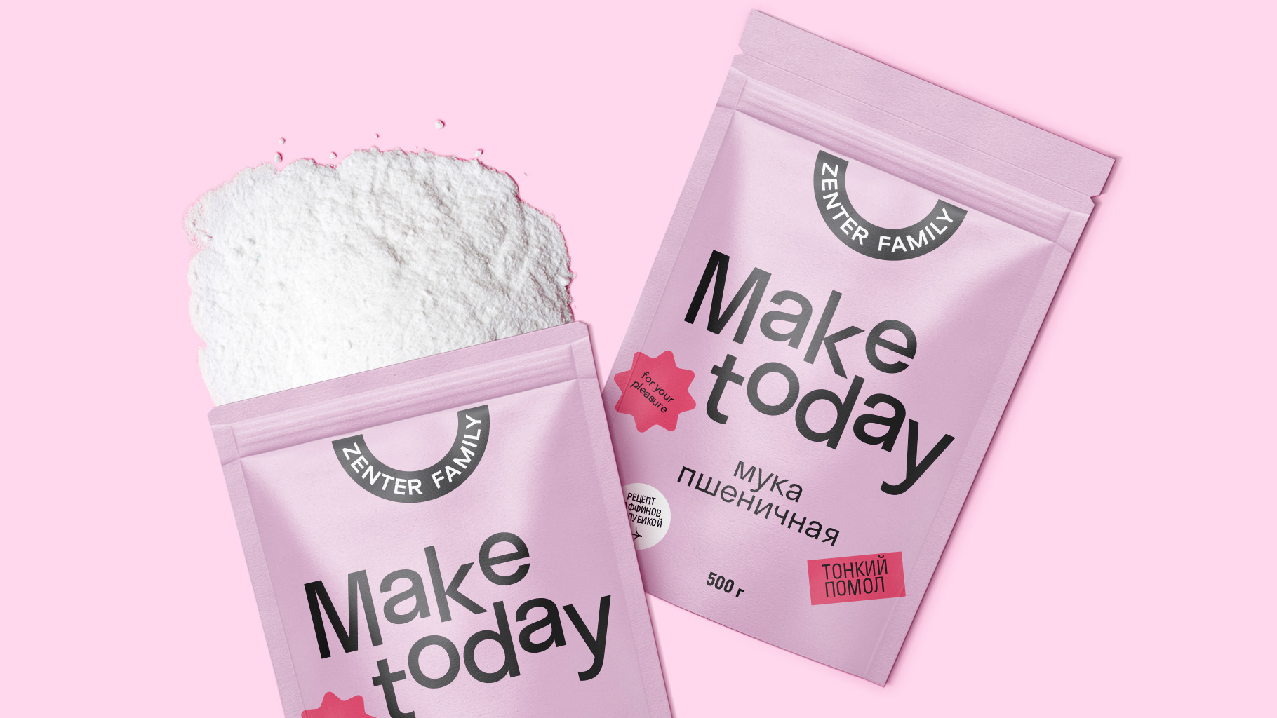 Zenter Family — Healthy flour packaging design — Изображение №3 — Брендинг, Графика на Dprofile
