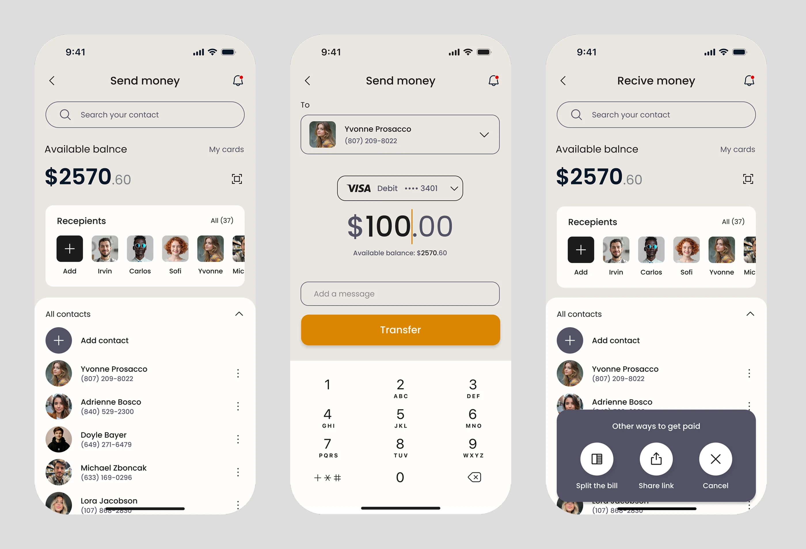 Nook Bank | Mobile Banking App — Изображение №6 — Интерфейсы, Иллюстрация на Dprofile