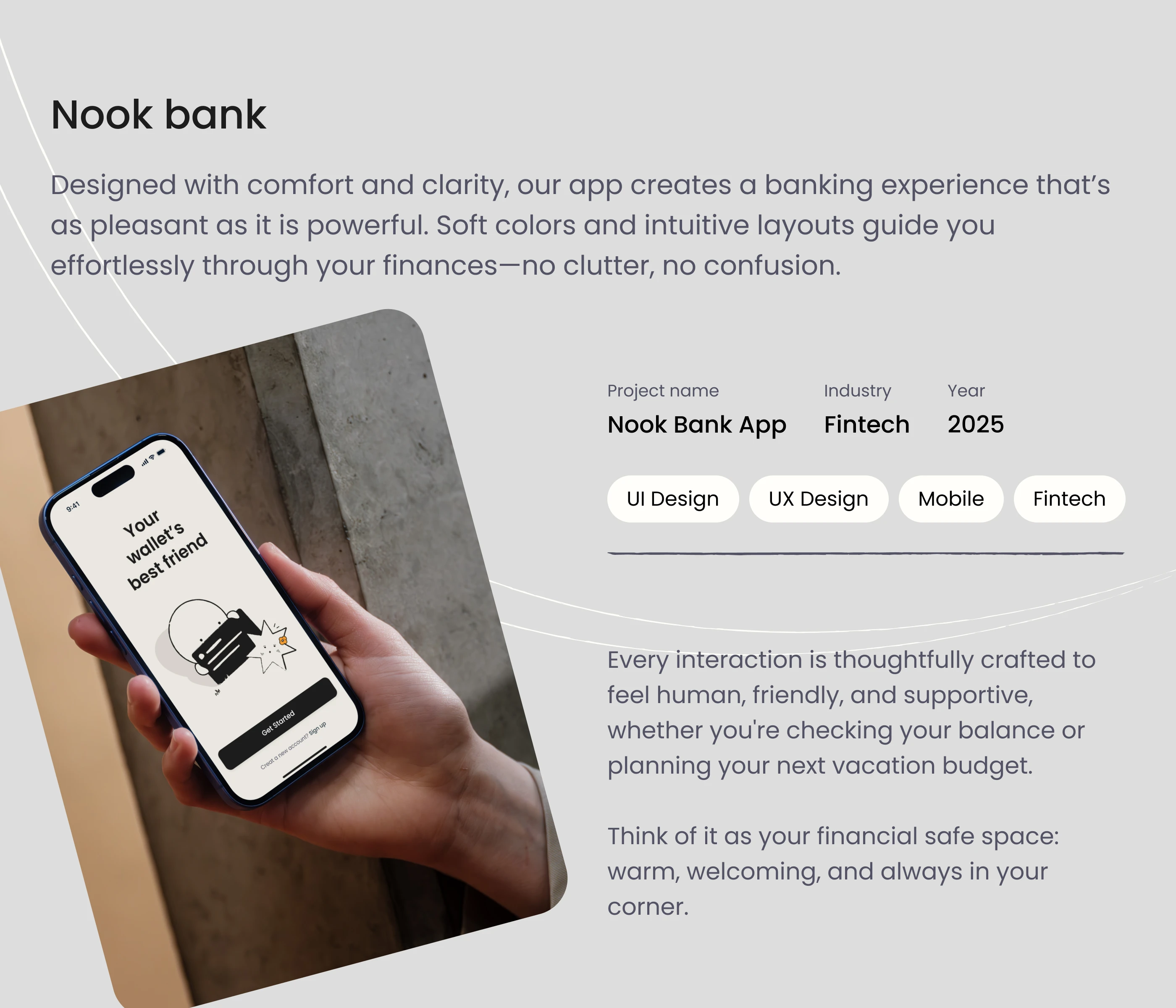 Nook Bank | Mobile Banking App — Изображение №2 — Интерфейсы, Иллюстрация на Dprofile
