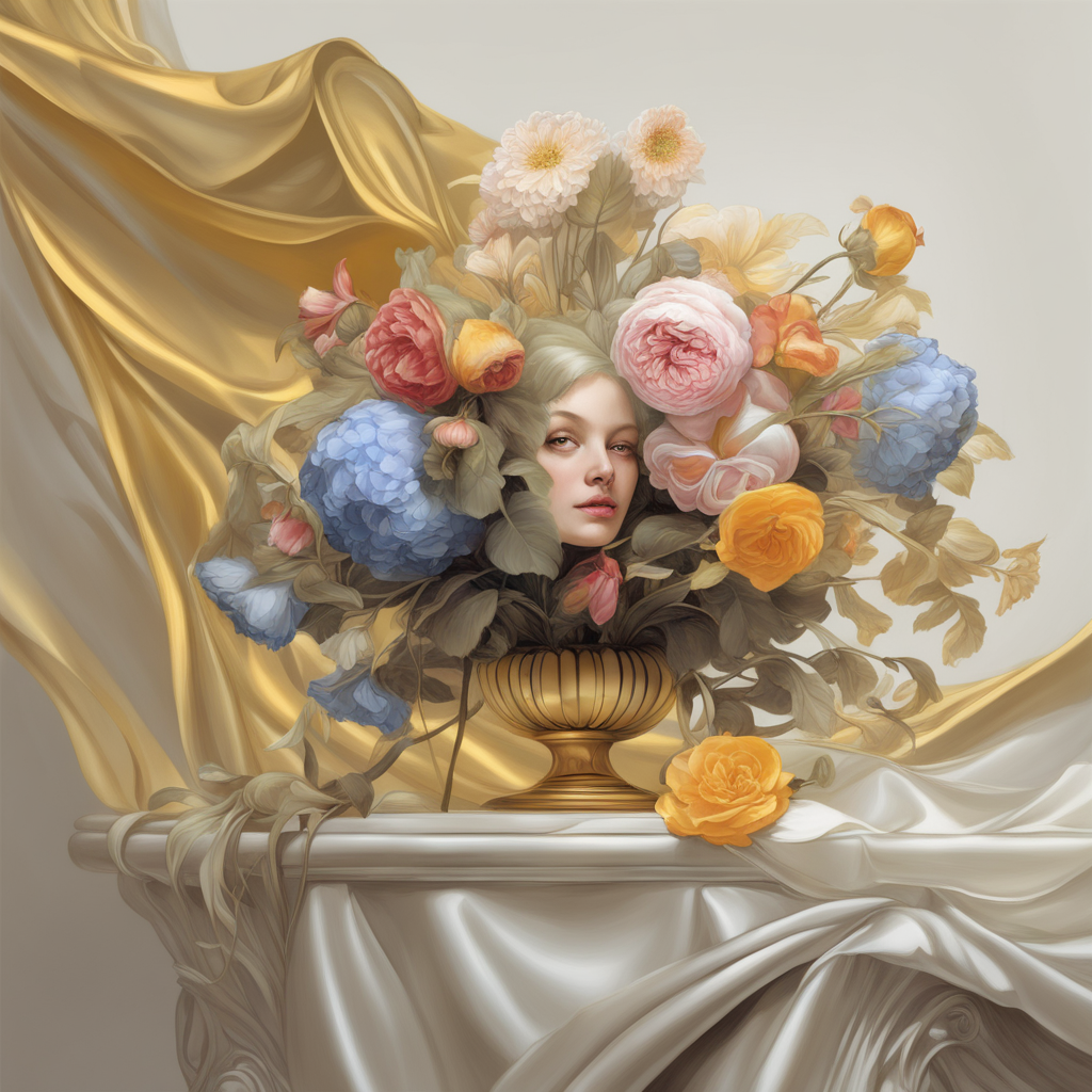 Fantastic flowers with a beautiful face — Изображение №2 — Иллюстрация, Графика на Dprofile