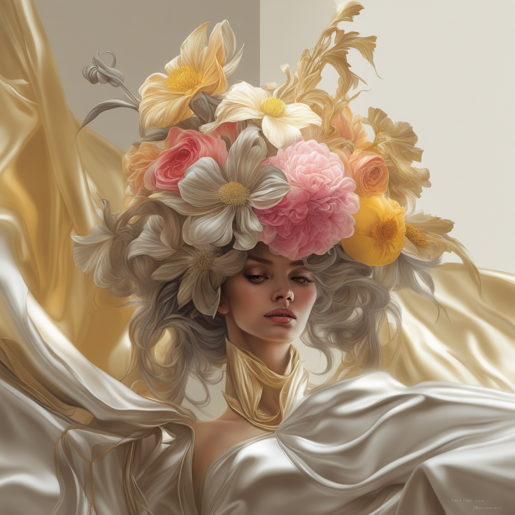 Fantastic flowers with a beautiful face — Изображение №4 — Иллюстрация, Графика на Dprofile