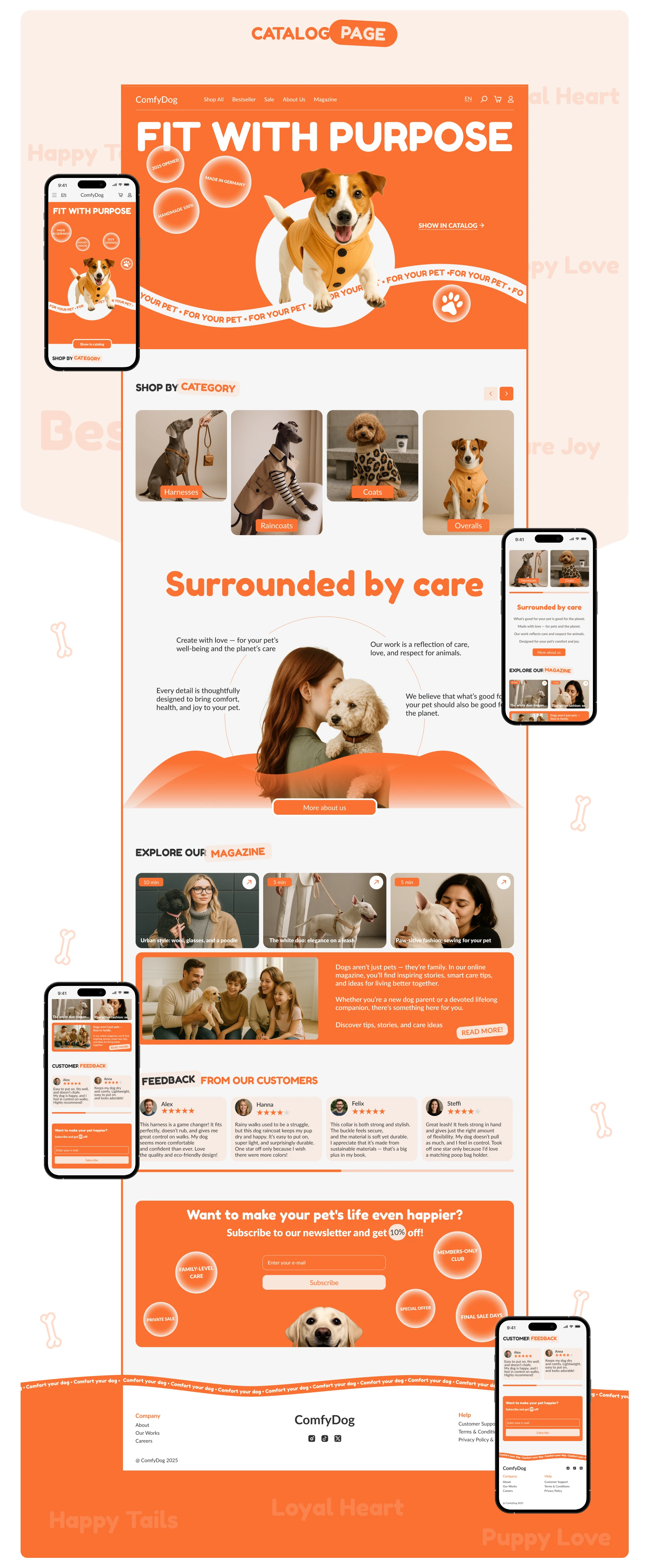 ComfyDog Онлайн Магазин — Изображение №11 — Интерфейсы на Dprofile