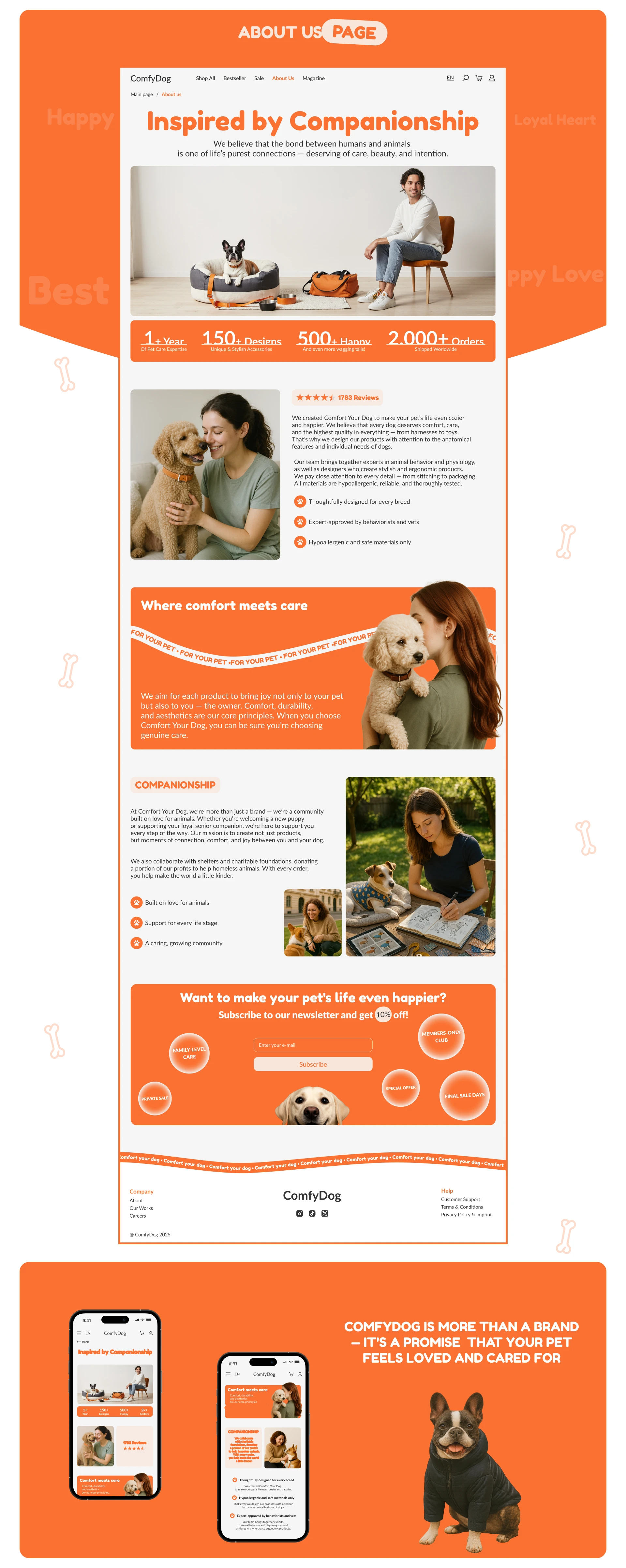 ComfyDog Онлайн Магазин — Изображение №13 — Интерфейсы на Dprofile