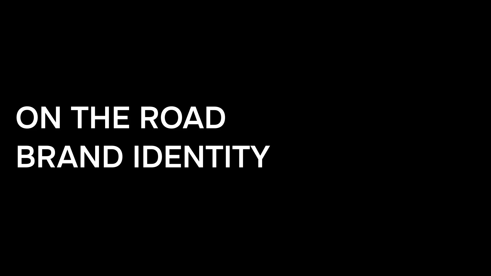 ON THE ROAD — Изображение №1 — Брендинг на Dprofile