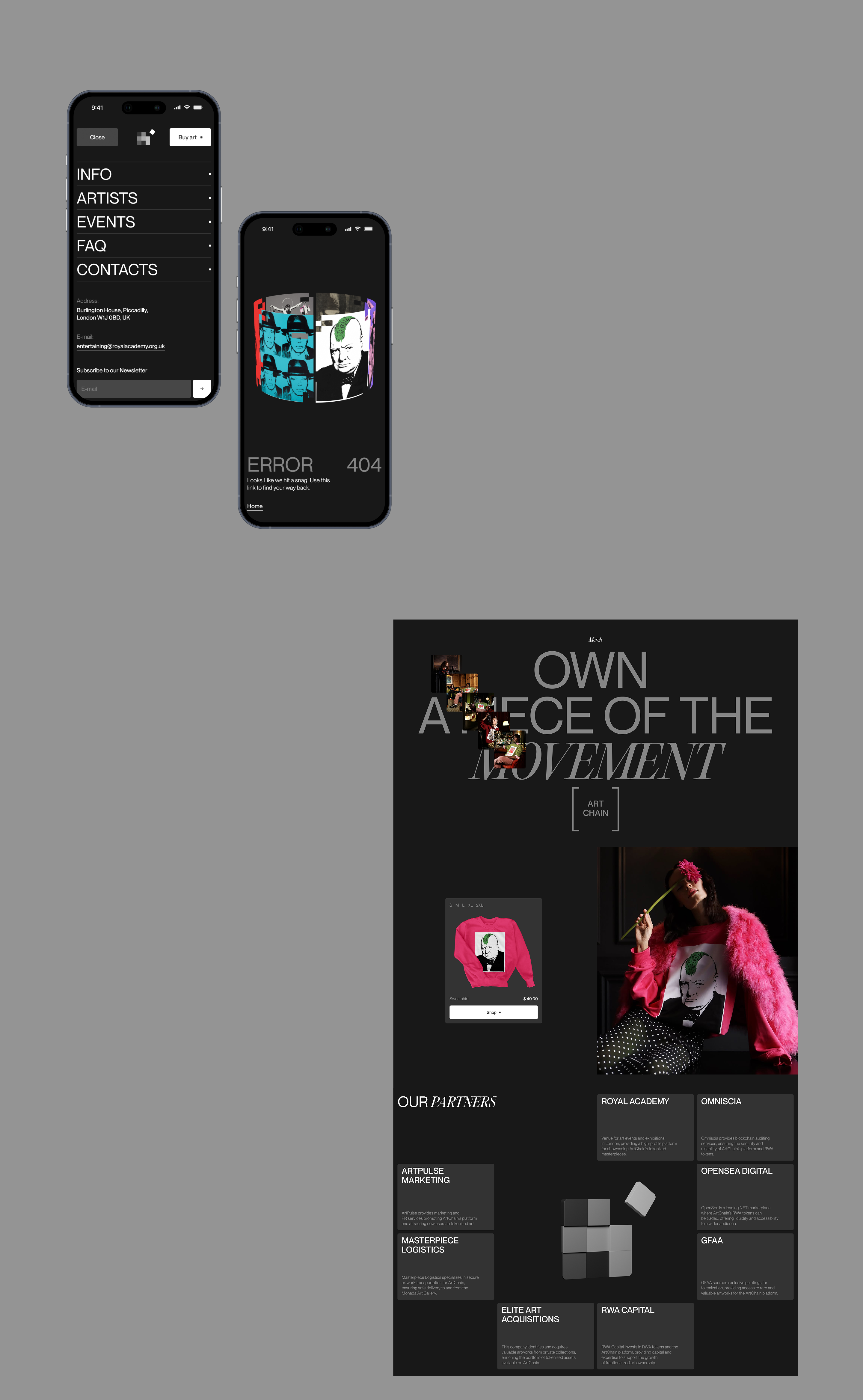 ArtChain — Изображение №9 — Интерфейсы, Брендинг на Dprofile