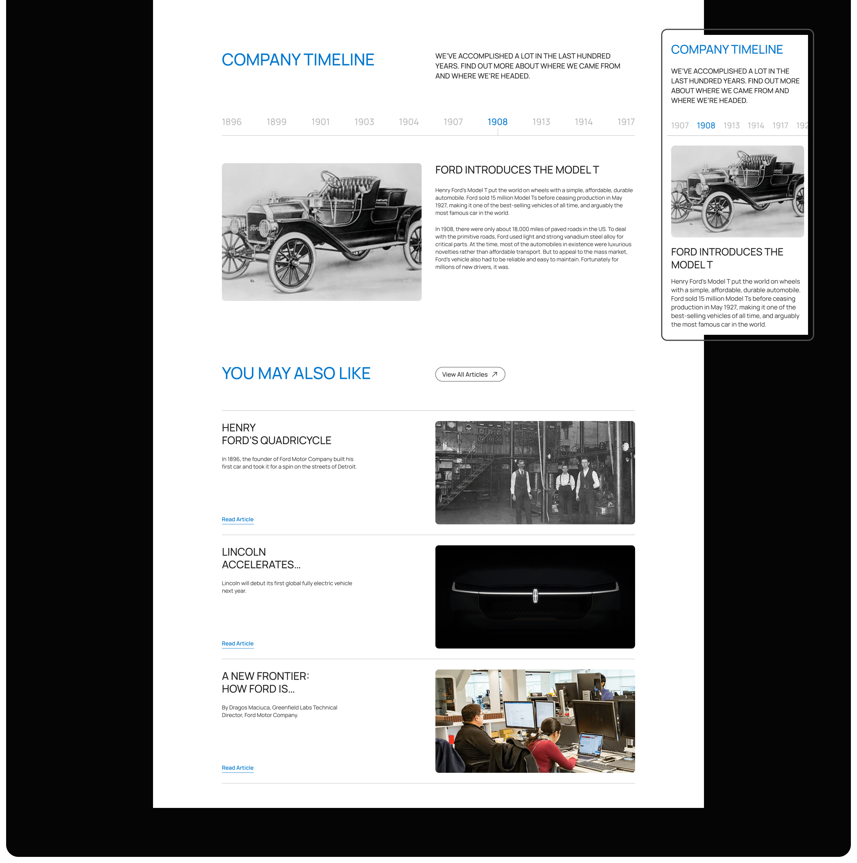 Corporate Ford — Redesign — Изображение №12 — Интерфейсы на Dprofile