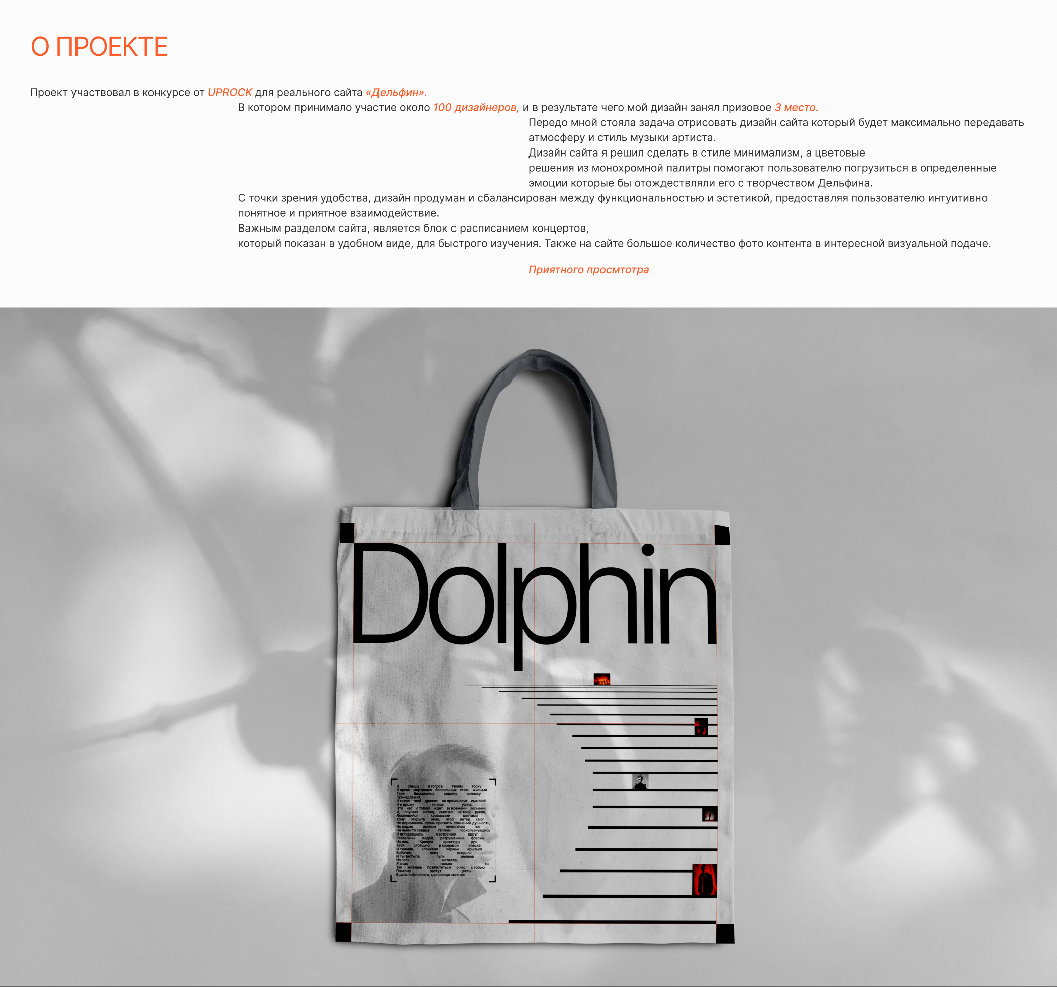 Dolphin_redesign_personal website — Изображение №2 — Интерфейсы, Графика на Dprofile