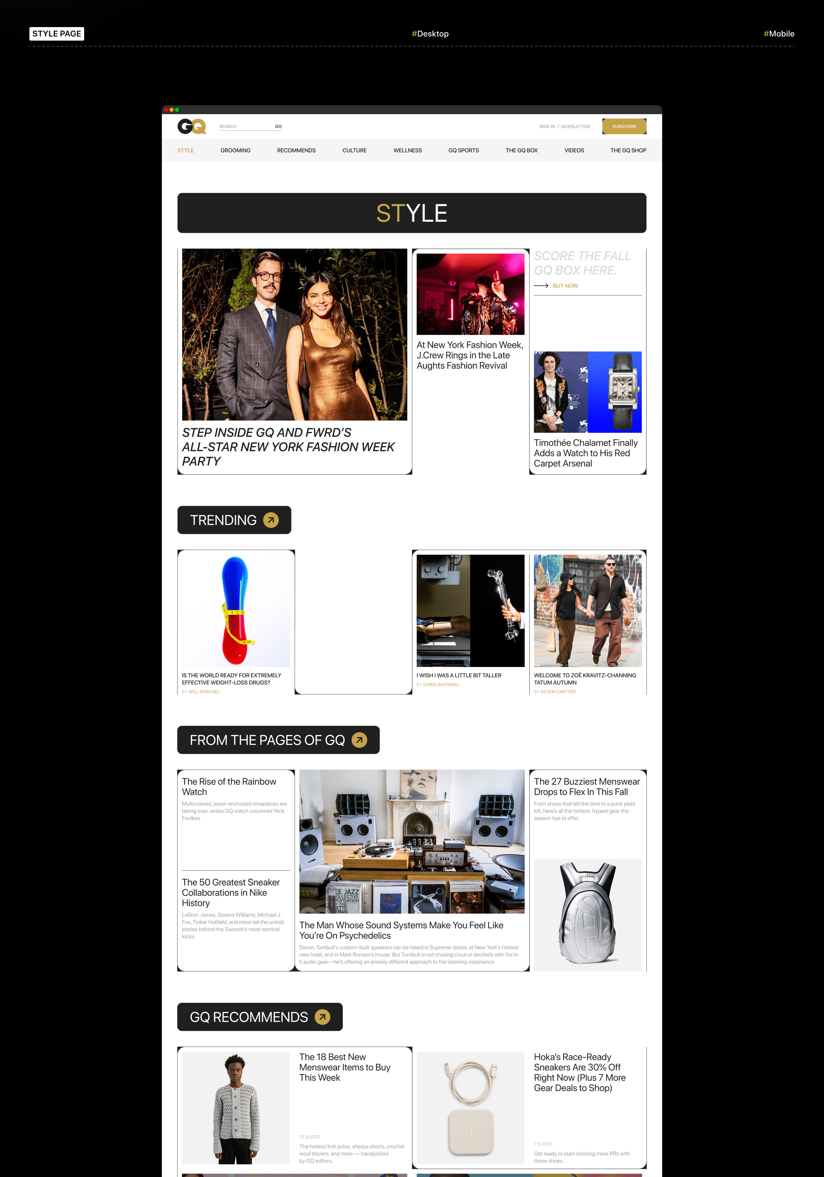 Men's magazine GQ — Изображение №5 — Интерфейсы, Графика на Dprofile