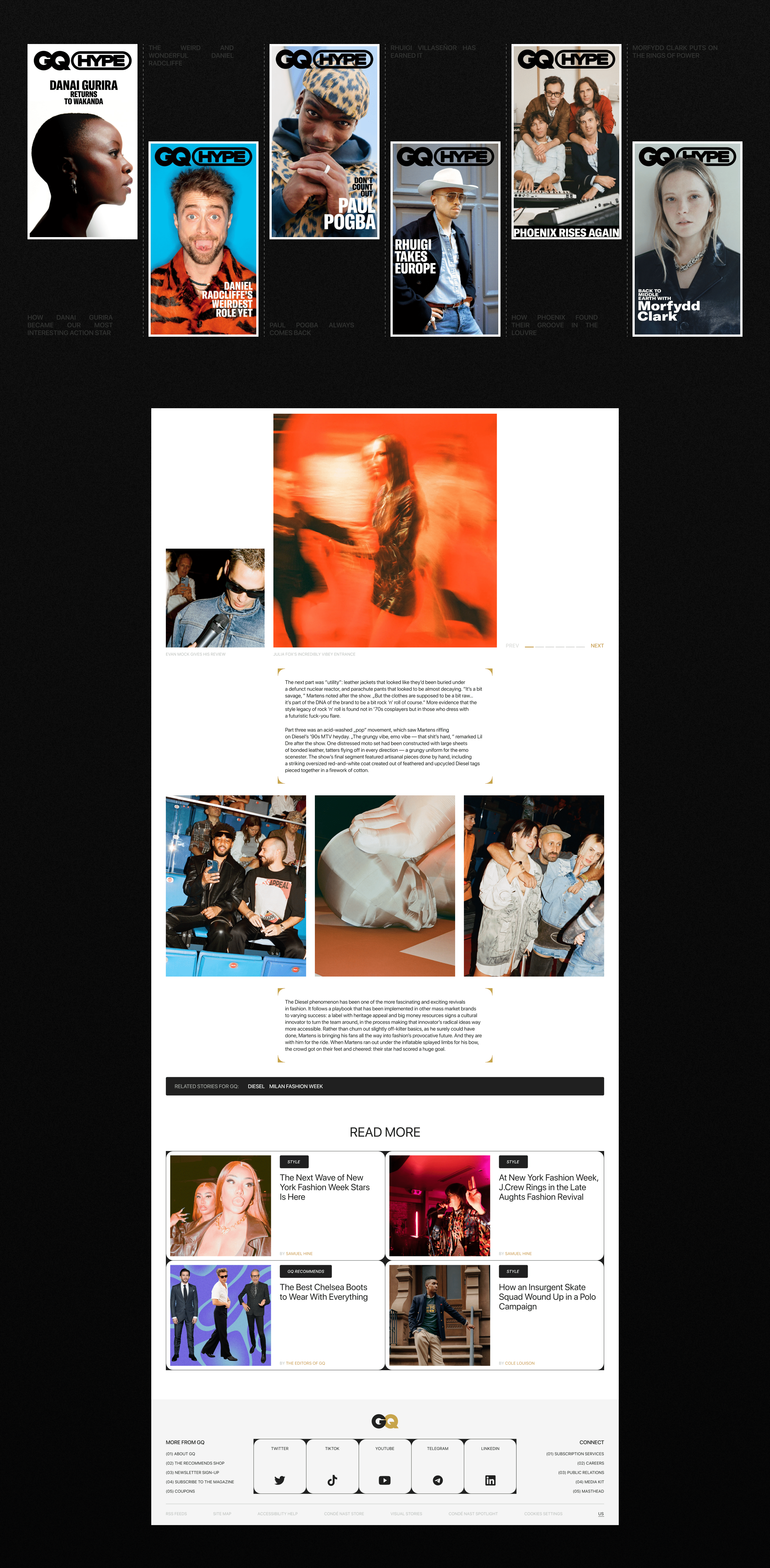 Men's magazine GQ — Изображение №10 — Интерфейсы, Графика на Dprofile