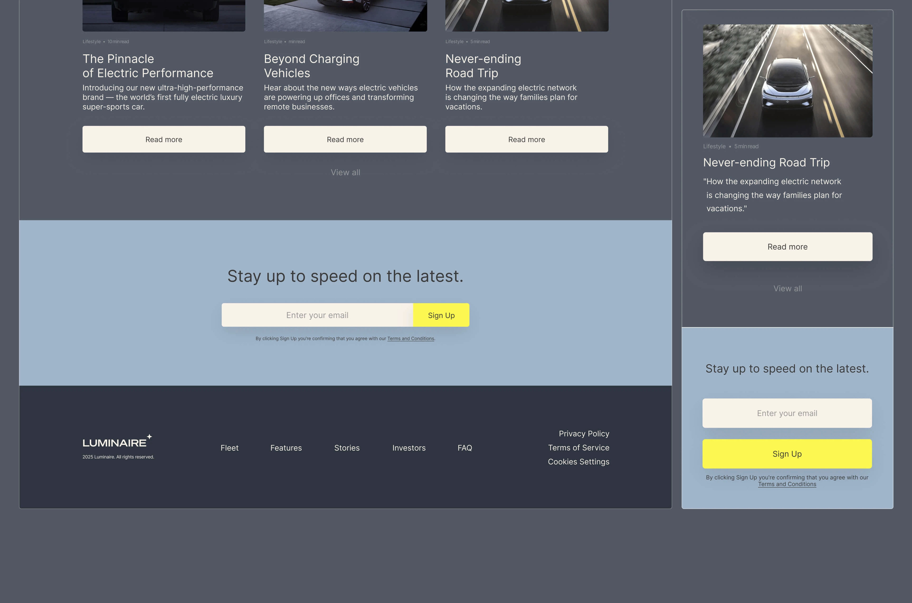LUMINARE | Eco Drive Revolution — Изображение №11 — Интерфейсы на Dprofile
