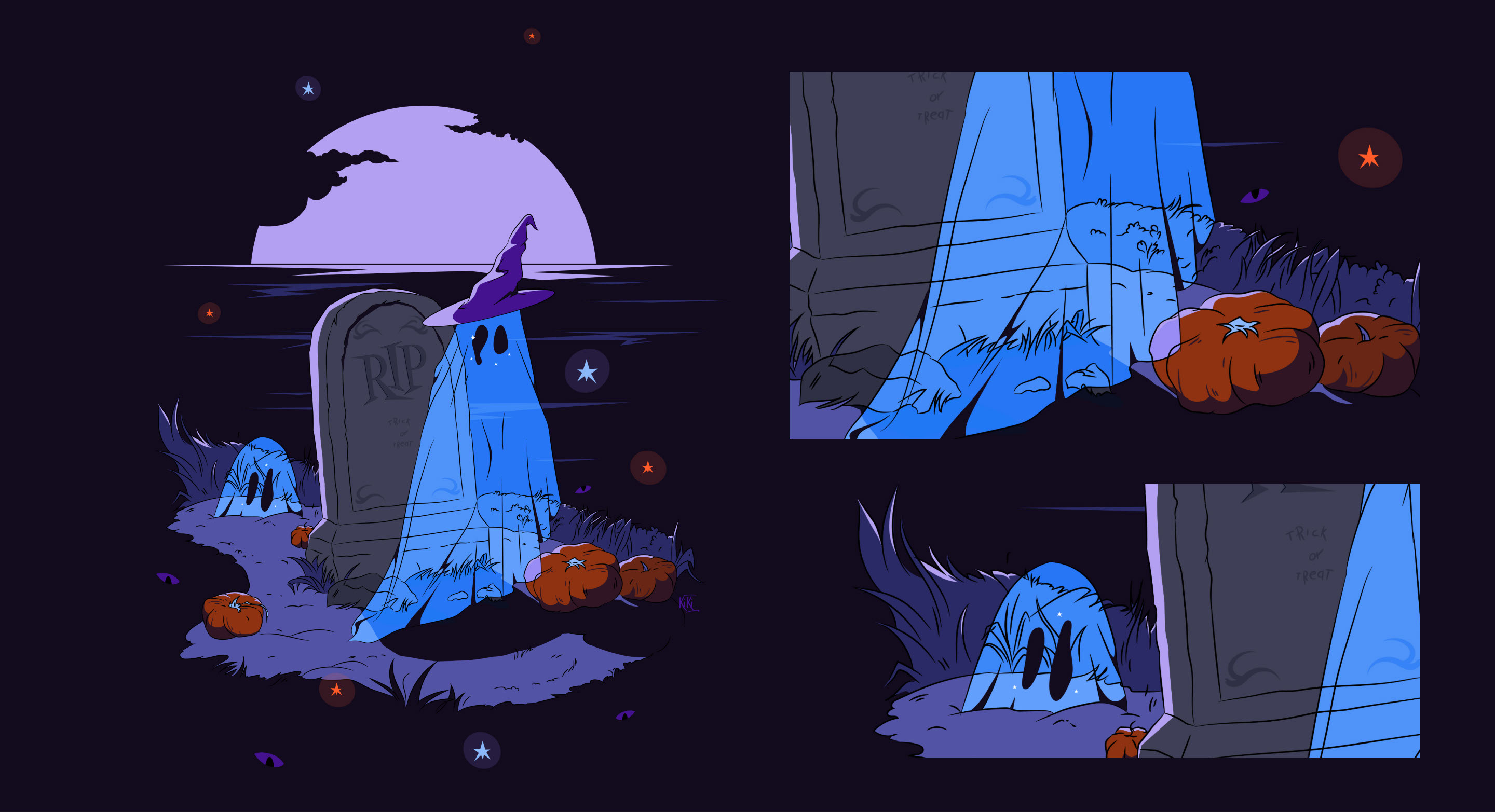 HALLOWEEN | серия иллюстраций — Изображение №8 — Иллюстрация, Графика на Dprofile