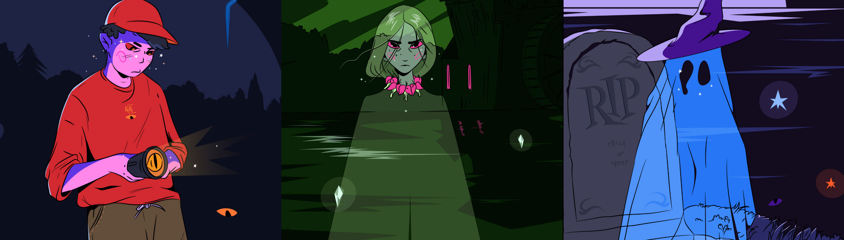 HALLOWEEN | серия иллюстраций — Изображение №2 — Иллюстрация, Графика на Dprofile