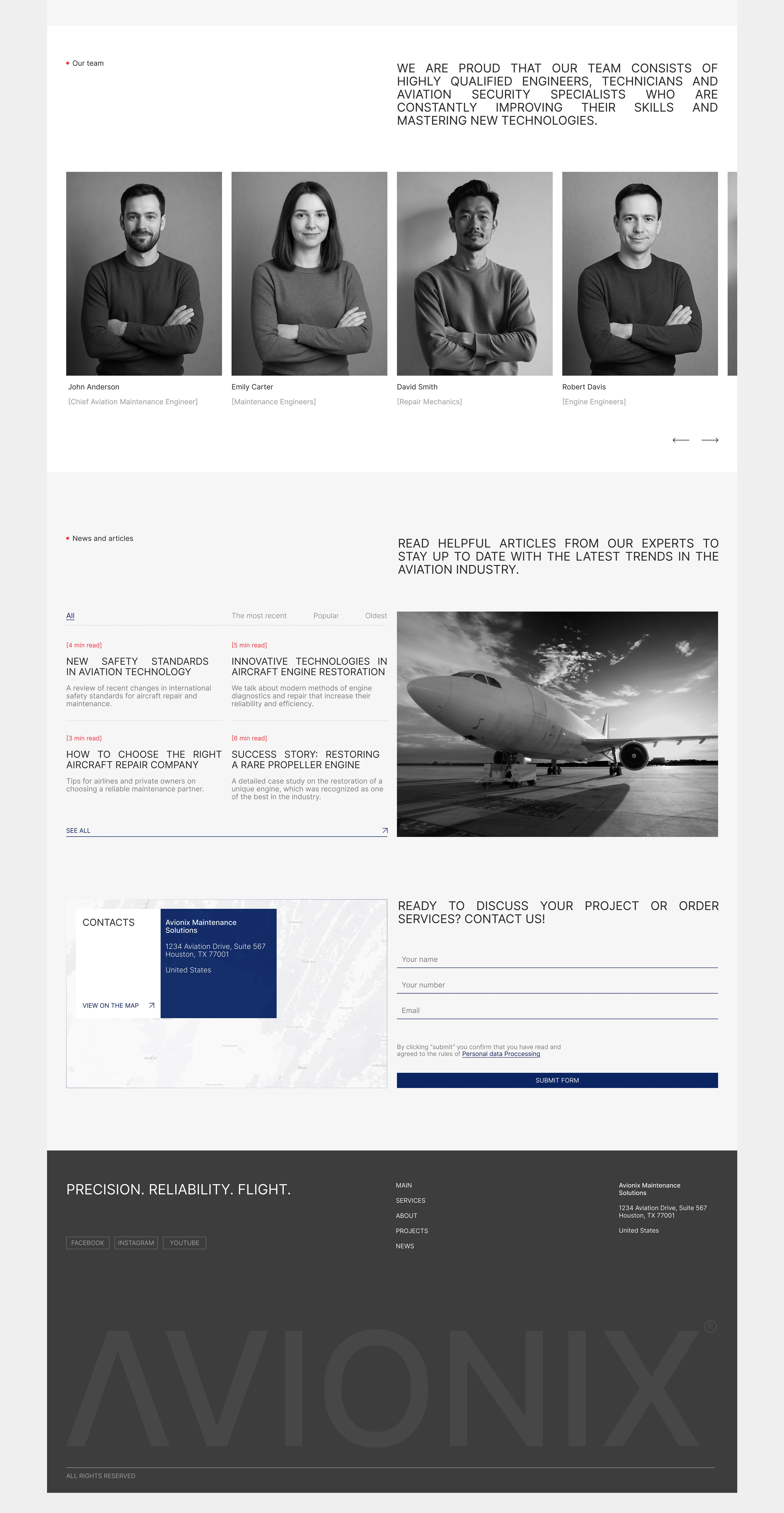 AVIONIX - WEBSITE — Изображение №6 — Интерфейсы на Dprofile