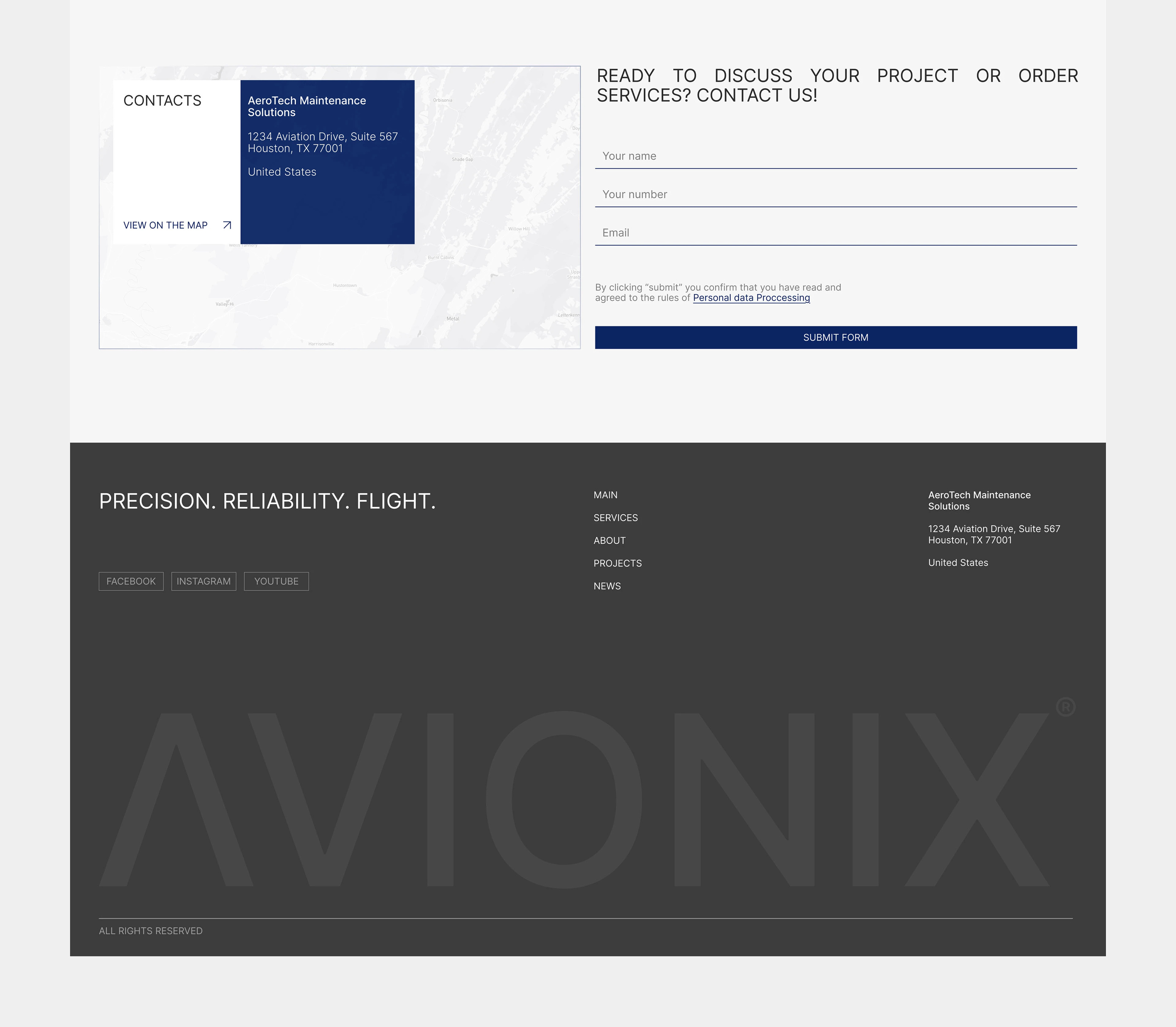 AVIONIX - WEBSITE — Изображение №11 — Интерфейсы на Dprofile