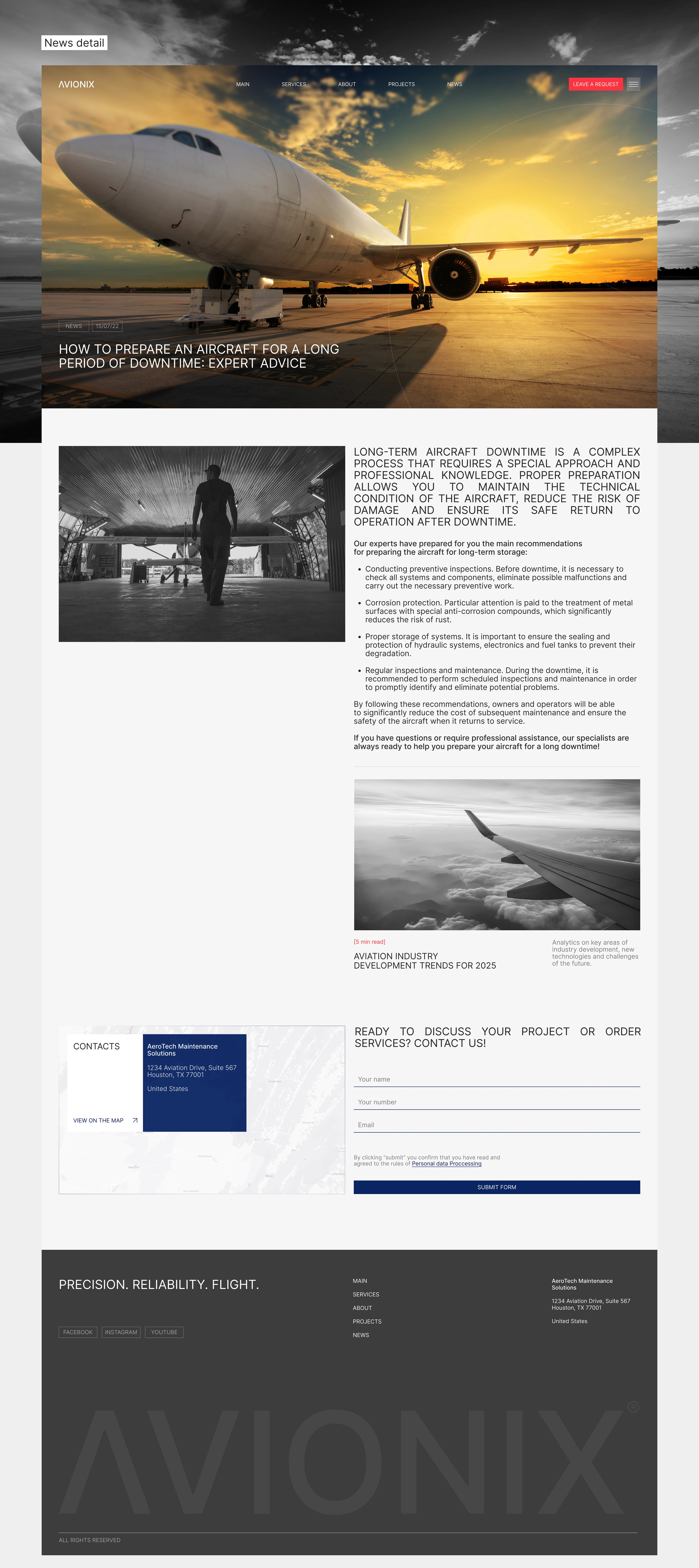 AVIONIX - WEBSITE — Изображение №14 — Интерфейсы на Dprofile
