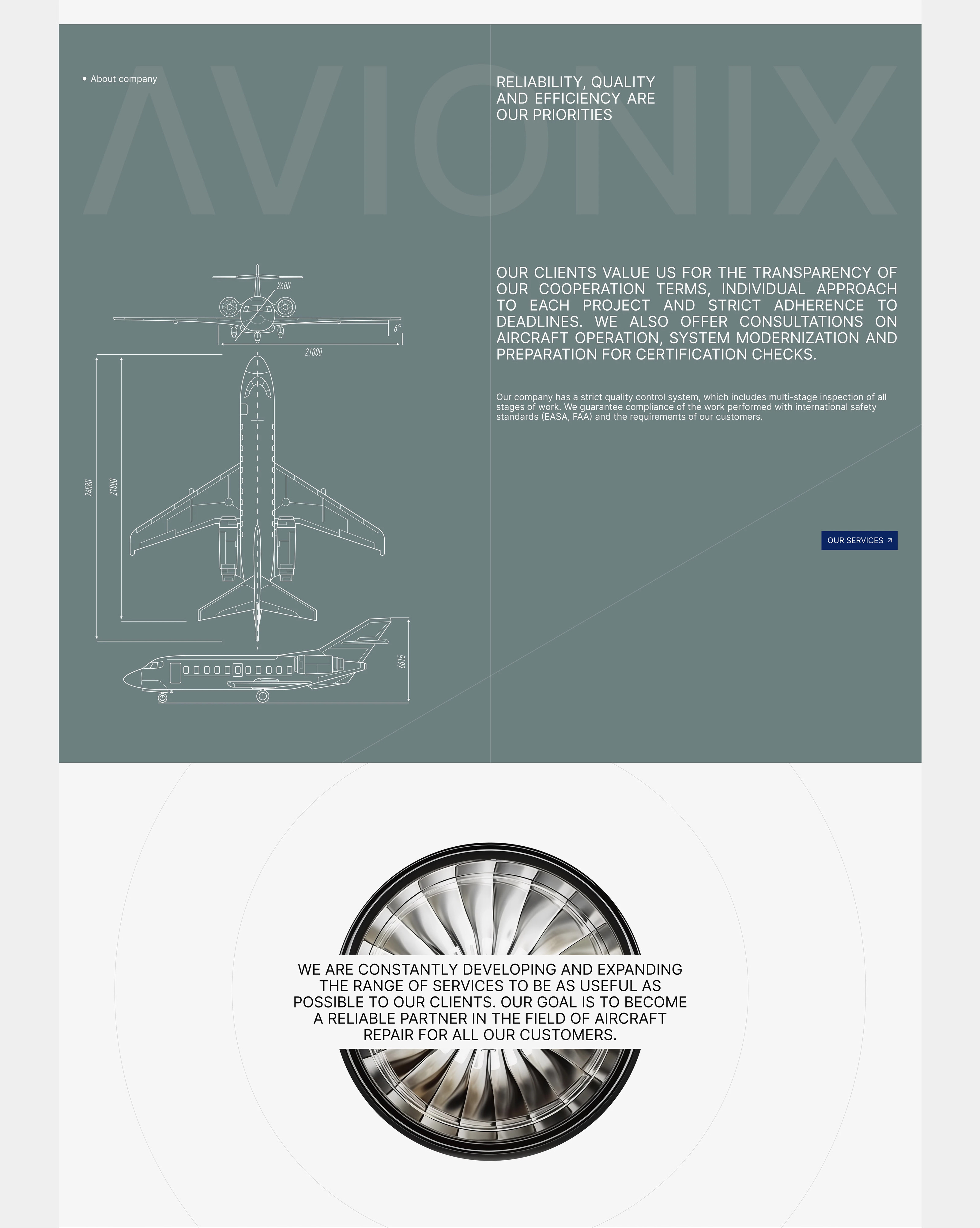 AVIONIX - WEBSITE — Изображение №4 — Интерфейсы на Dprofile