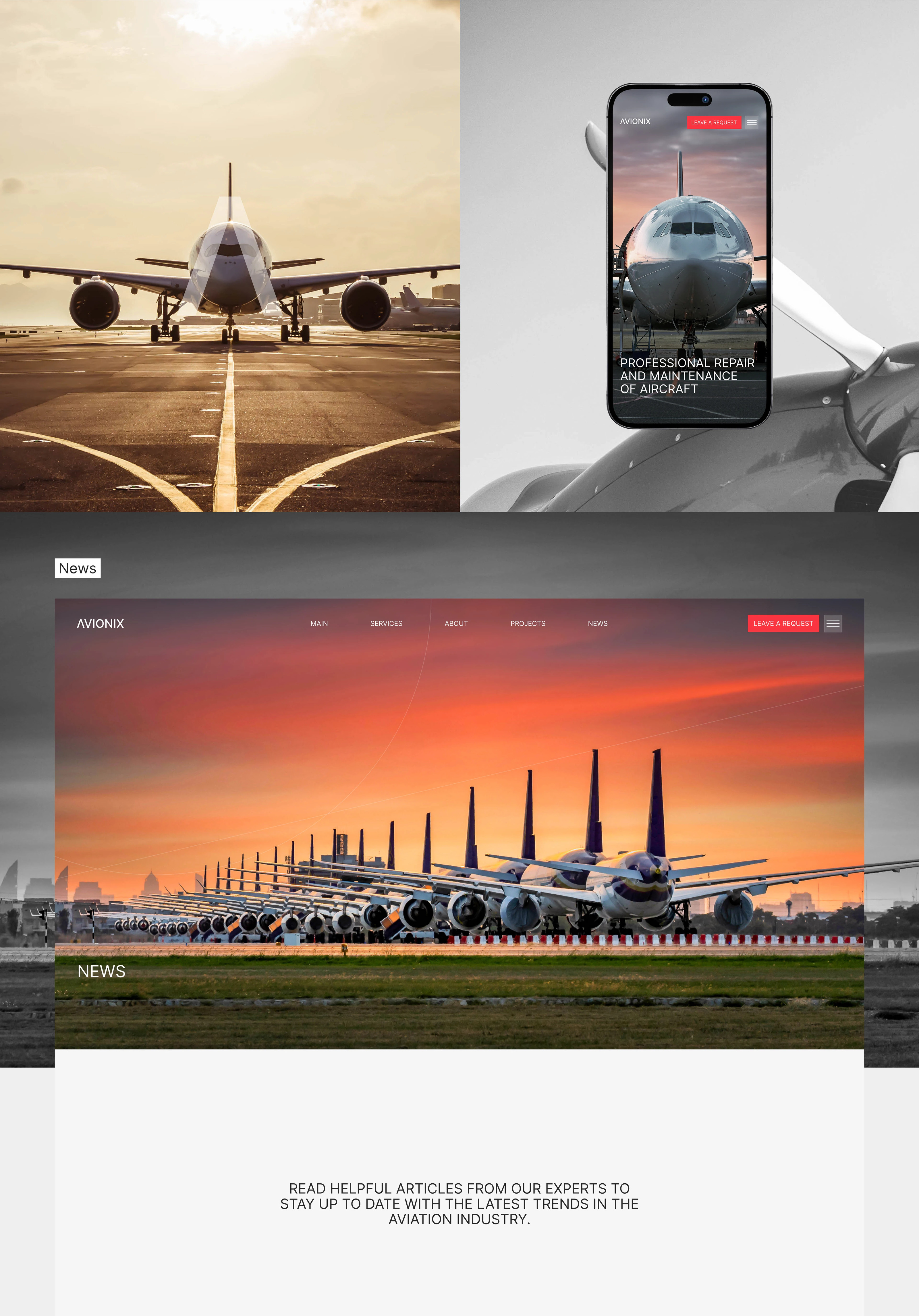 AVIONIX - WEBSITE — Изображение №12 — Интерфейсы на Dprofile