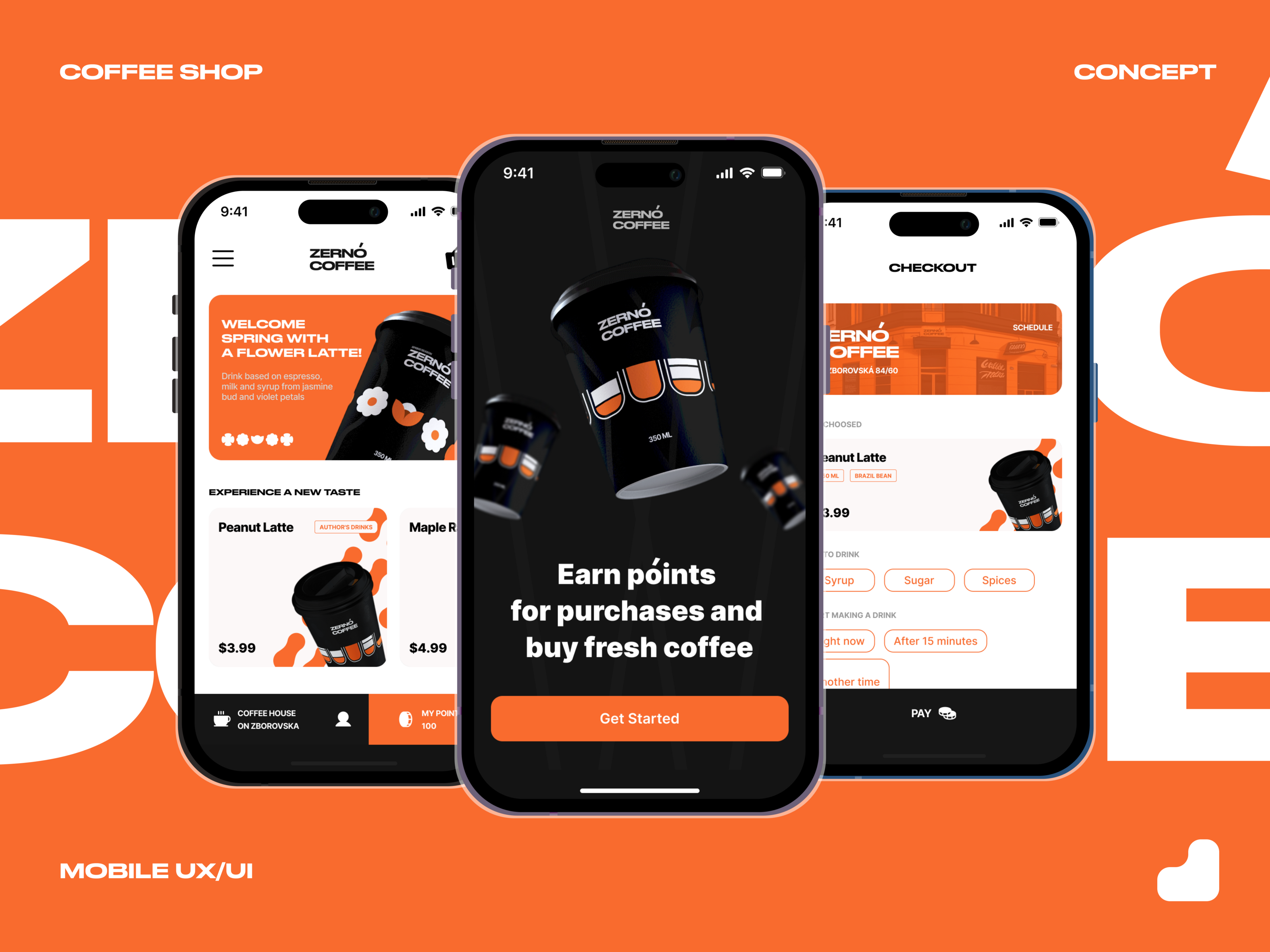 Концепт для кофейни — UX/UI&Graph — Изображение №1 — Интерфейсы, Брендинг на Dprofile