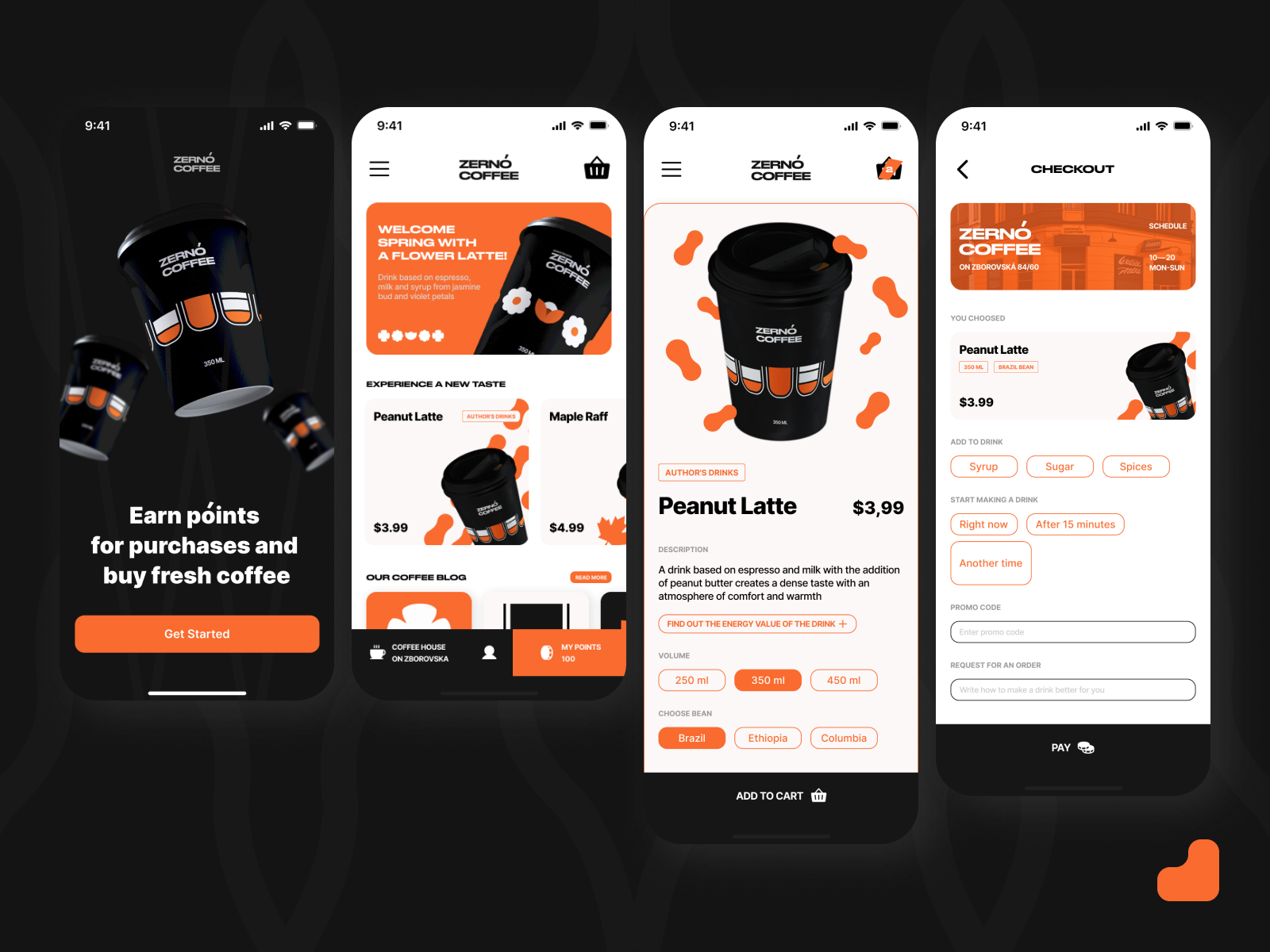 Концепт для кофейни — UX/UI&Graph — Изображение №2 — Интерфейсы, Брендинг на Dprofile
