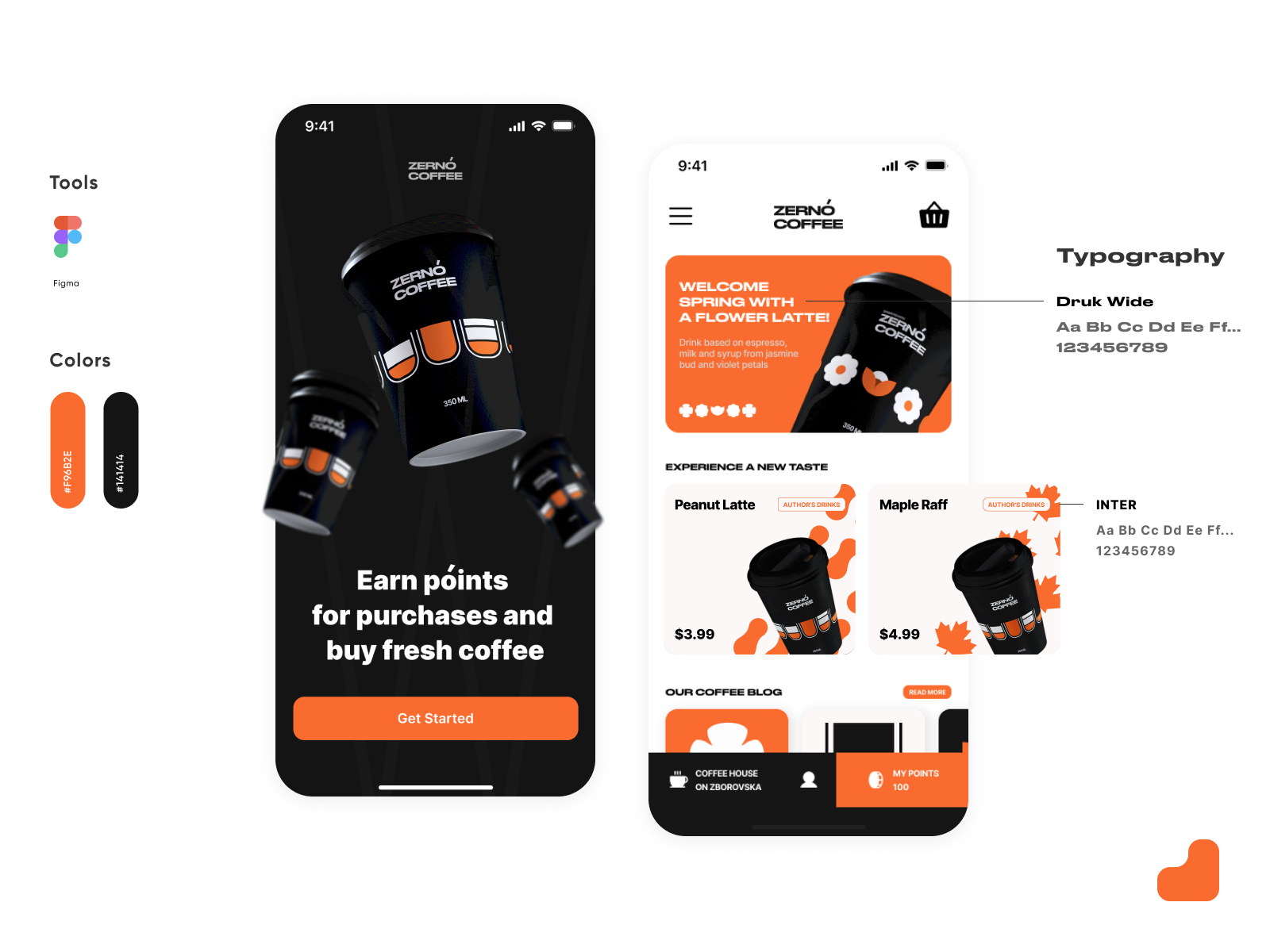 Концепт для кофейни — UX/UI&Graph — Изображение №5 — Интерфейсы, Брендинг на Dprofile