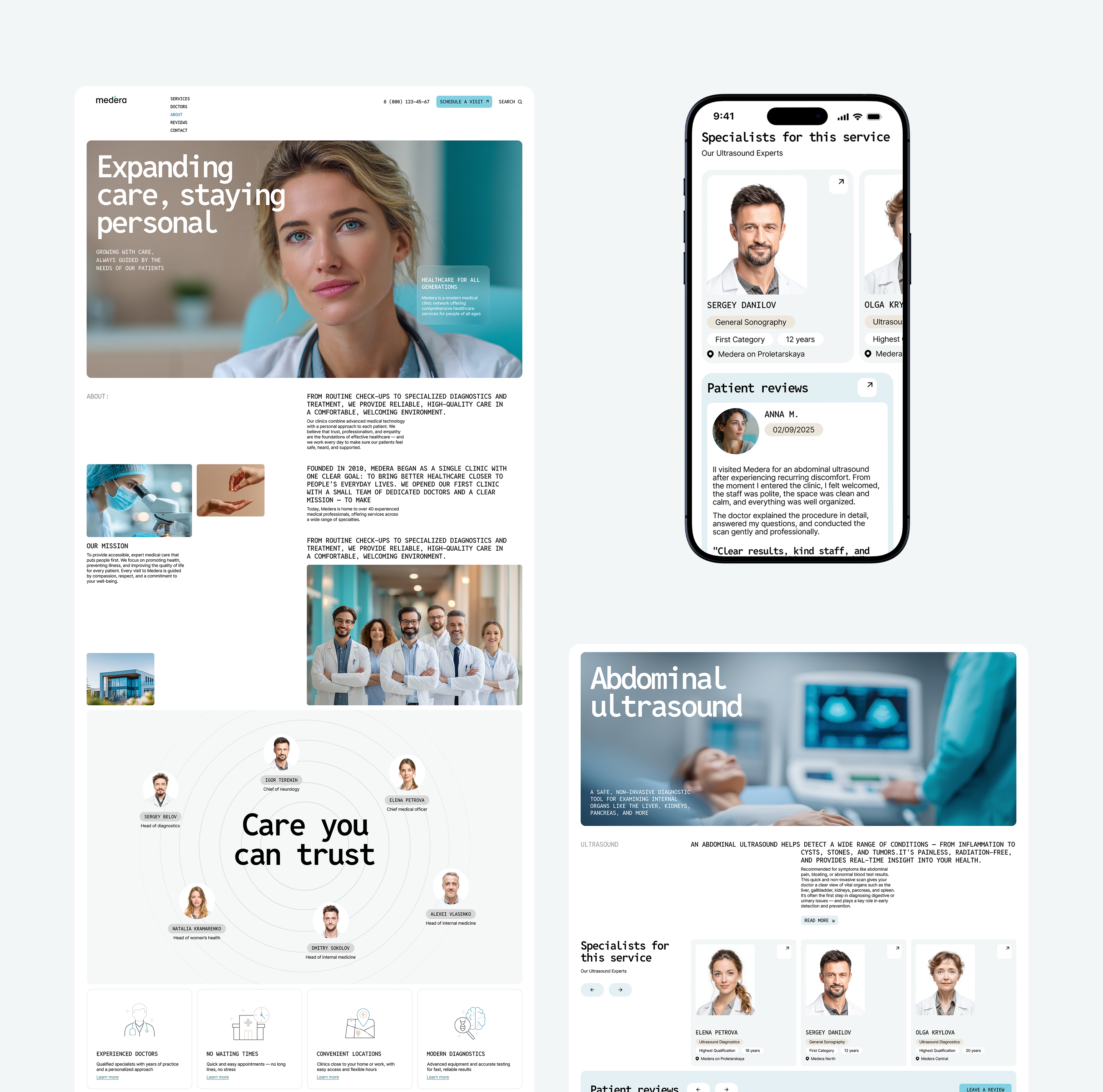 Medera – Clinic website design — Изображение №8 — Интерфейсы на Dprofile