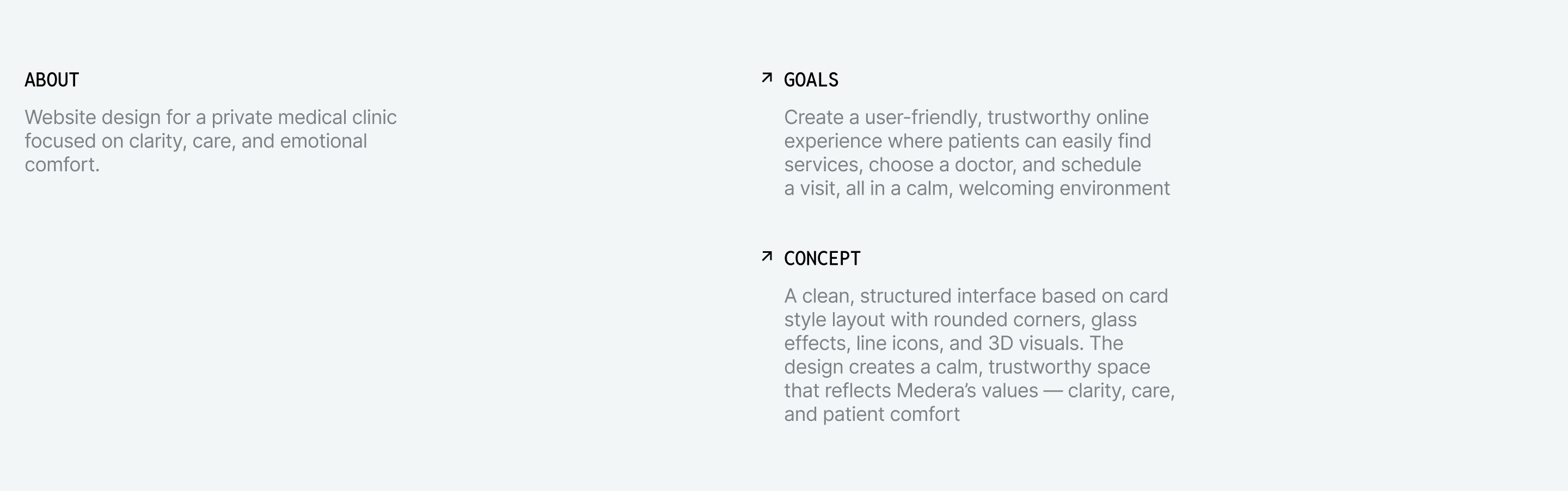 Medera – Clinic website design — Изображение №2 — Интерфейсы на Dprofile