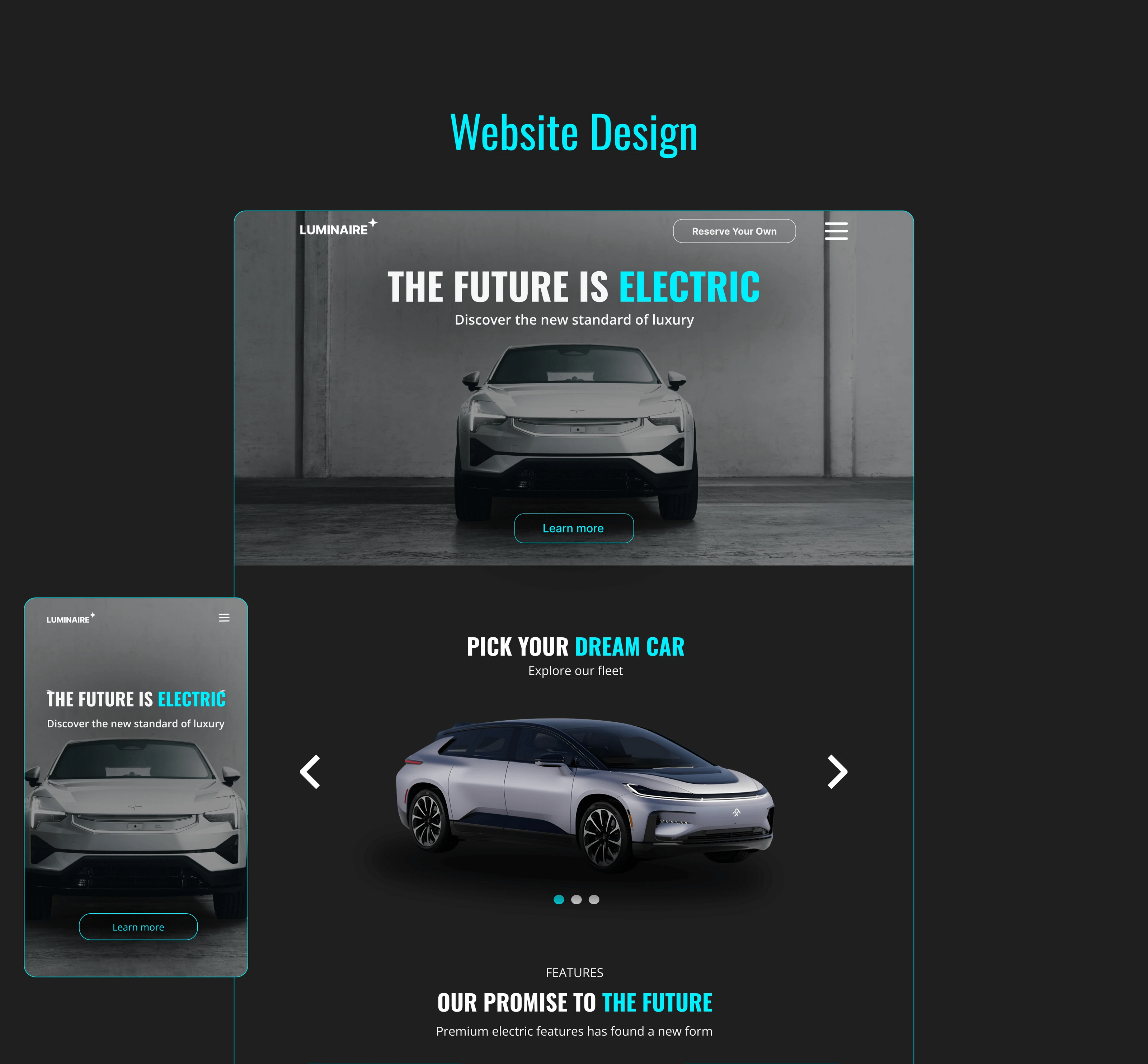 Luminaire | Web-site designe — Изображение №7 — Интерфейсы на Dprofile