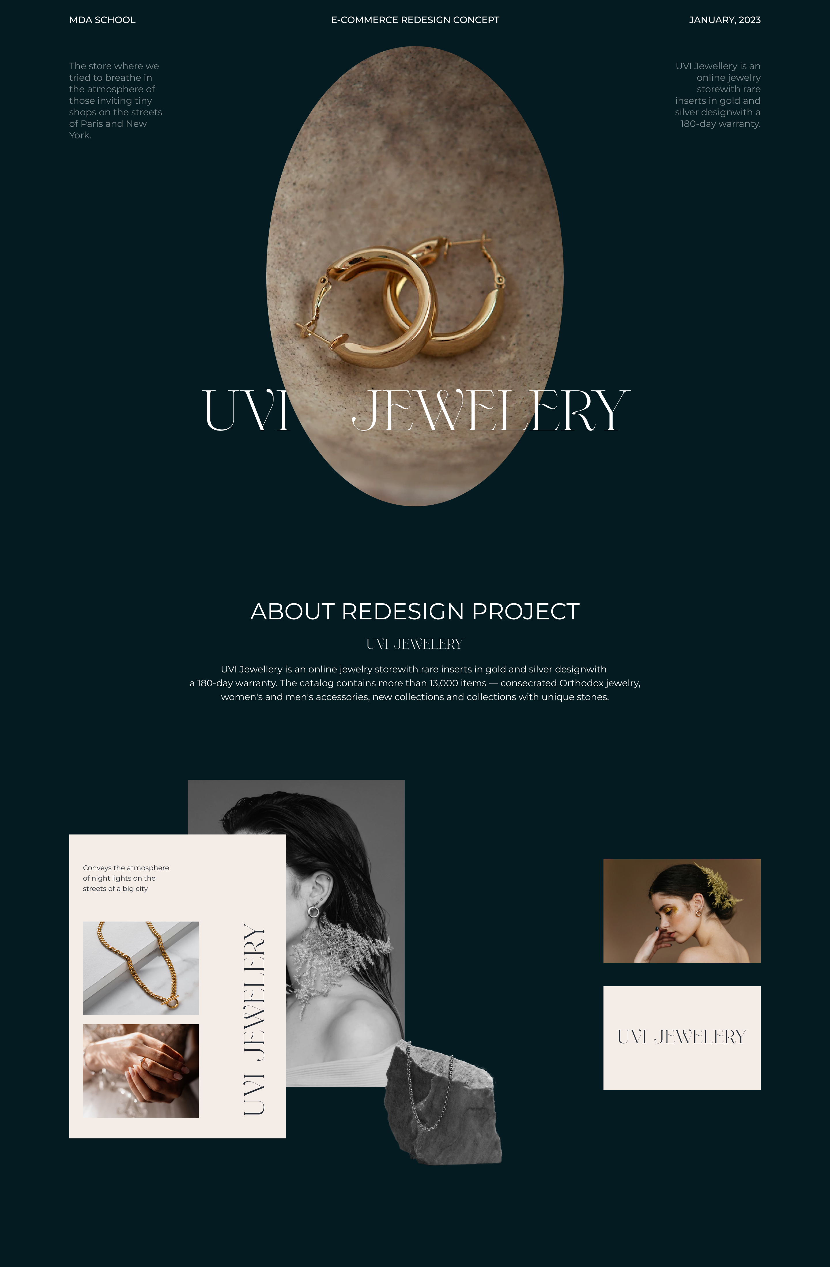 Redesign jewelry store "UVI jewelry" — Изображение №1 — Интерфейсы на Dprofile