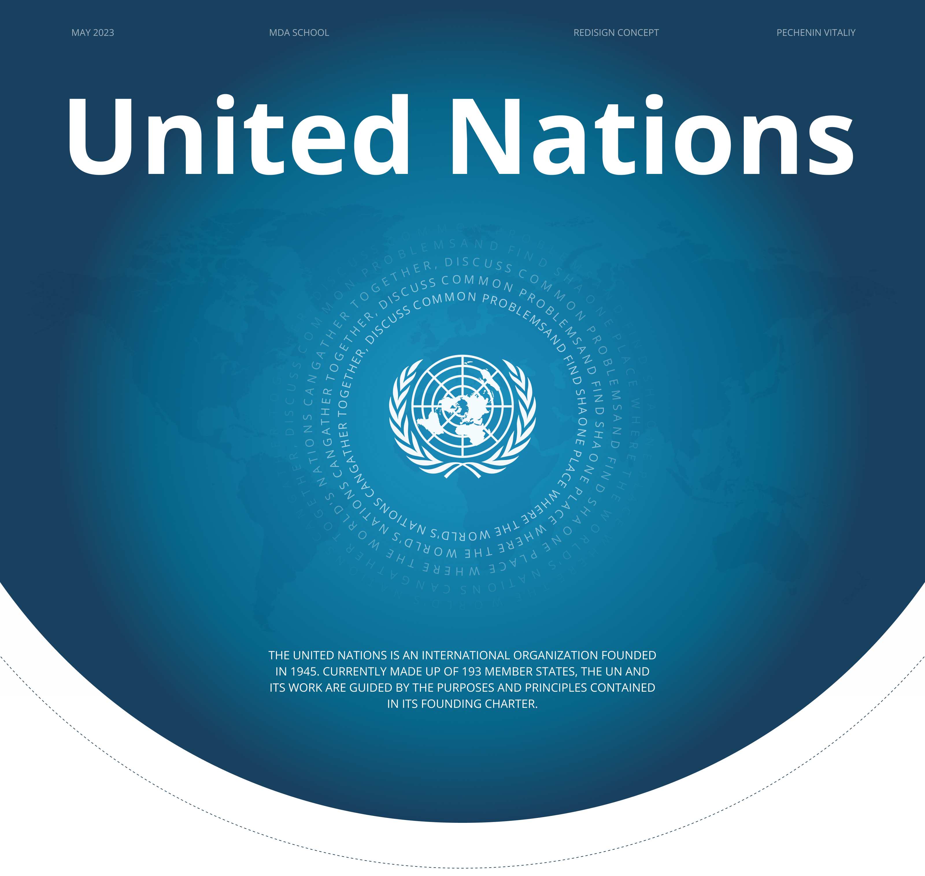 ООН | Редизайн корпоративного сайта — Изображение №1 — Интерфейсы на Dprofile