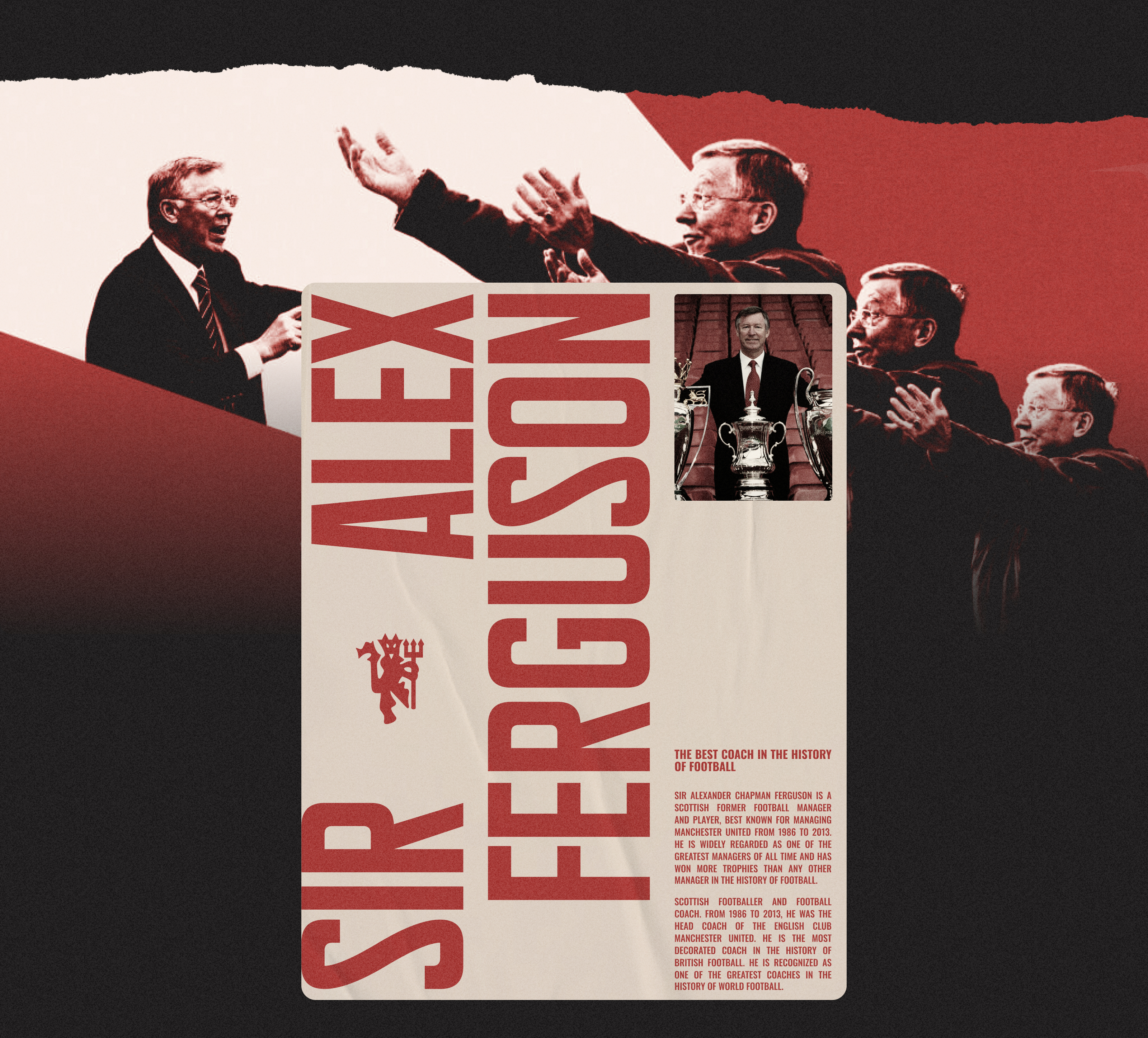 Website biography | Alex Ferguson — Изображение №8 — Интерфейсы на Dprofile