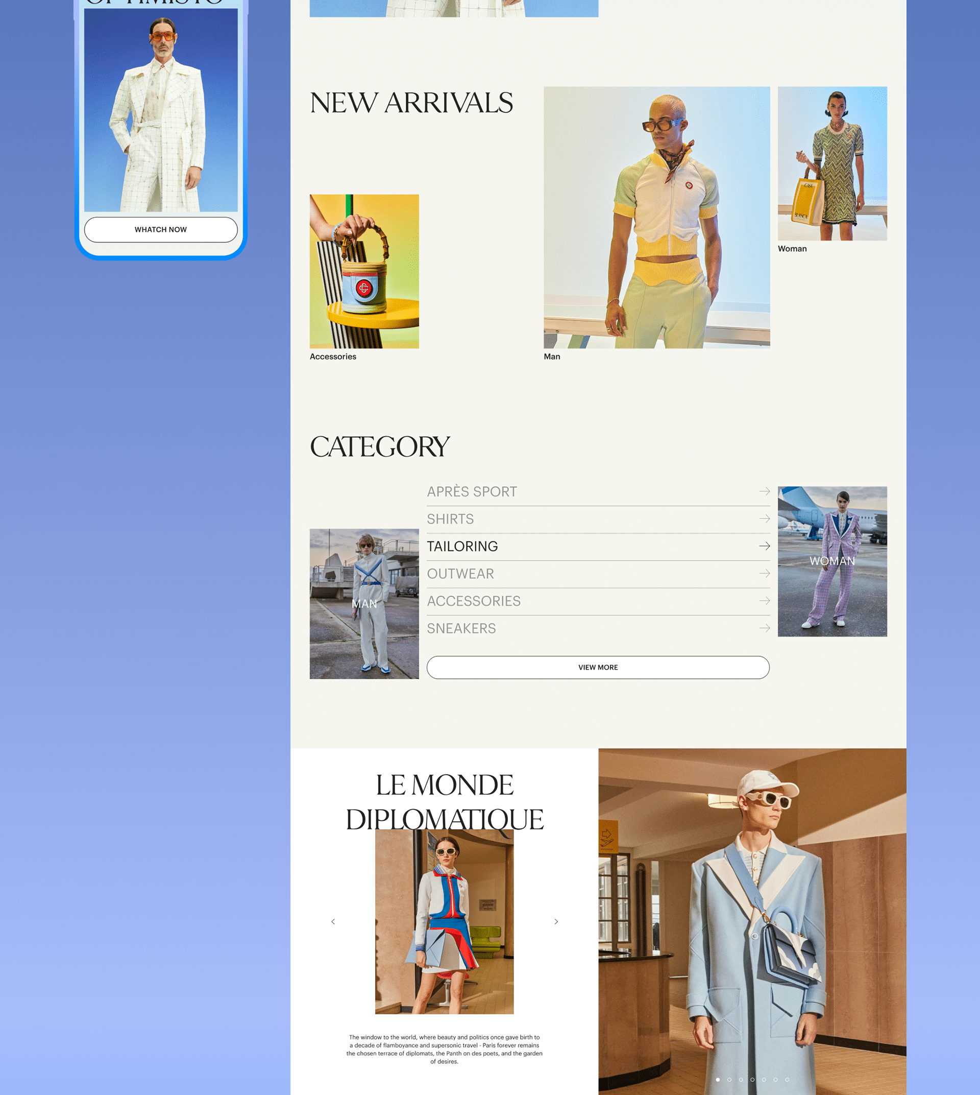 Casablanca Paris | E-commerce website redesign — Изображение №2 — Интерфейсы, Брендинг, Анимация на Dprofile