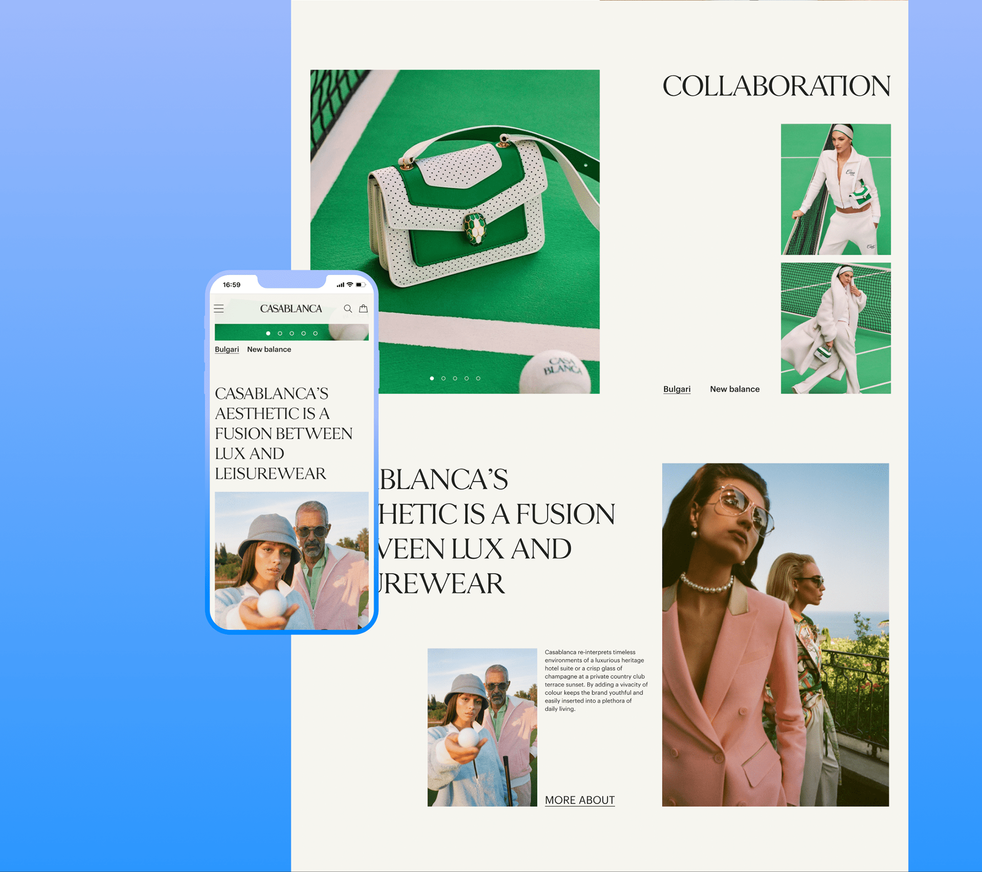 Casablanca Paris | E-commerce website redesign — Изображение №3 — Интерфейсы, Брендинг, Анимация на Dprofile