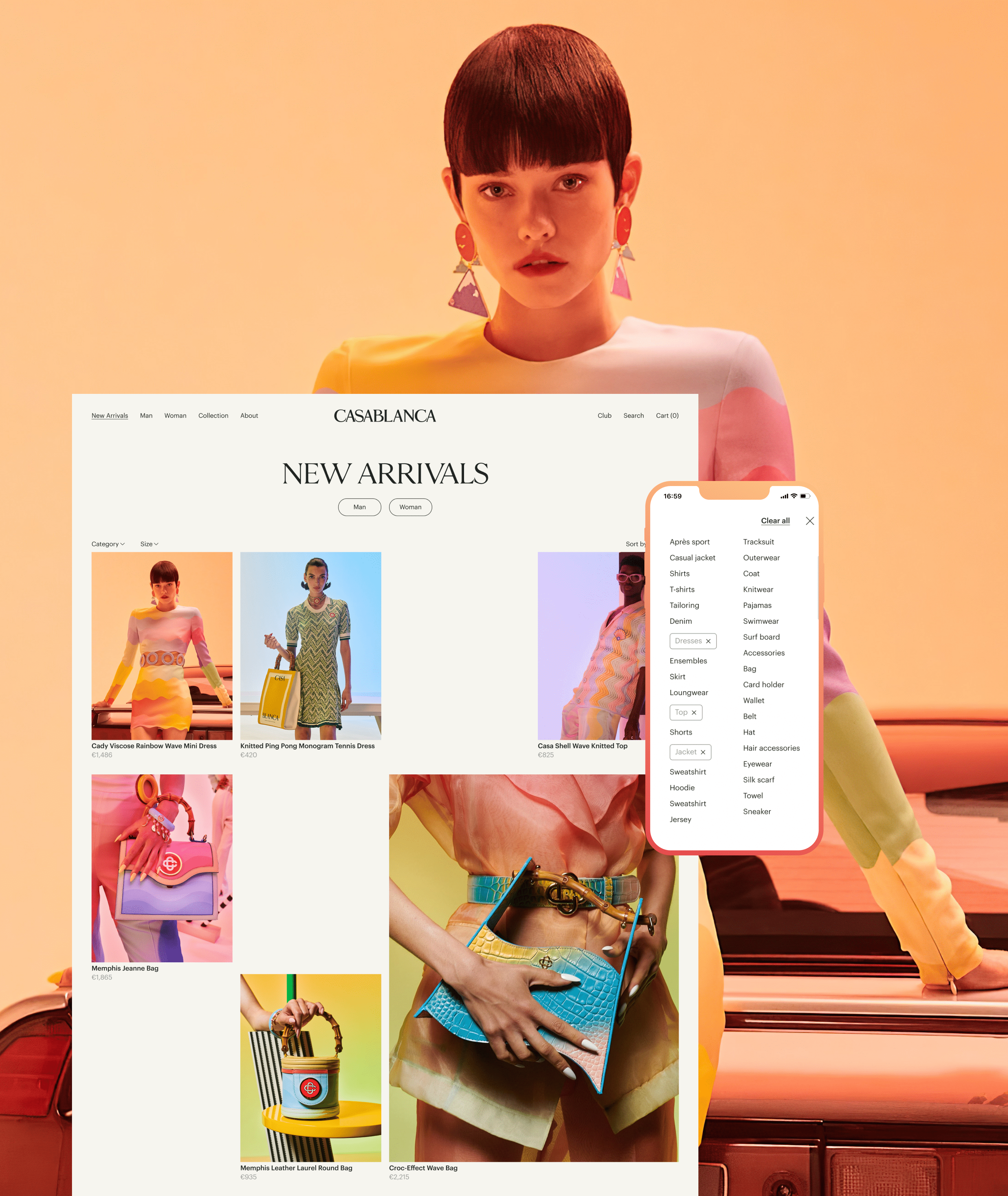 Casablanca Paris | E-commerce website redesign — Изображение №5 — Интерфейсы, Брендинг, Анимация на Dprofile