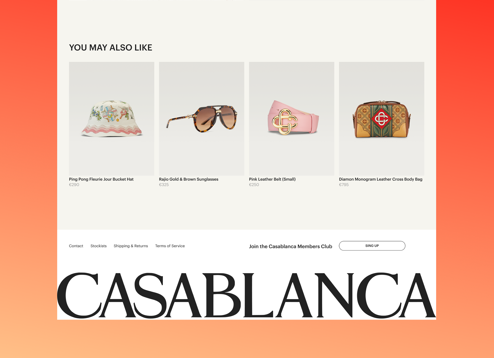 Casablanca Paris | E-commerce website redesign — Изображение №8 — Интерфейсы, Брендинг, Анимация на Dprofile