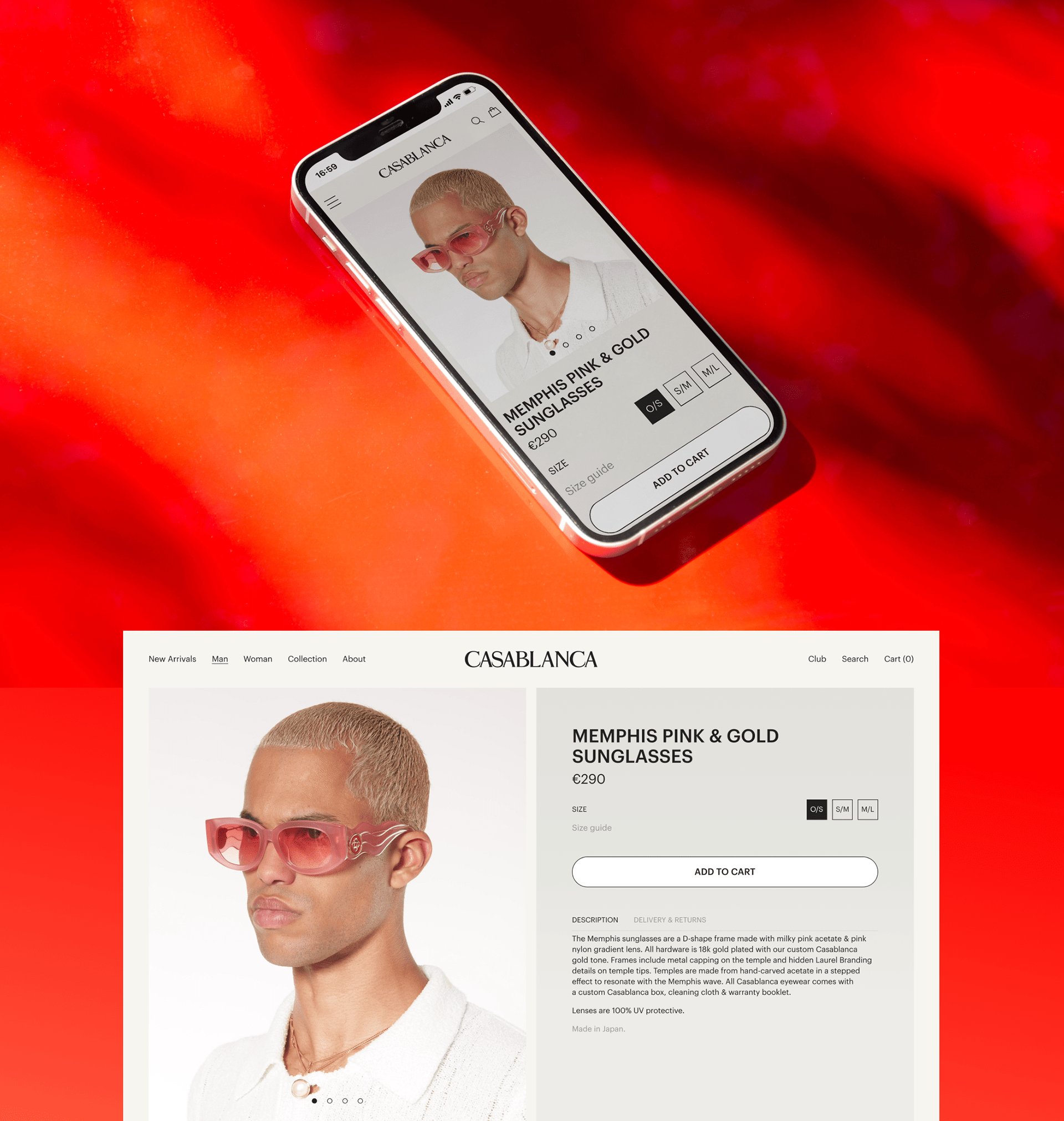 Casablanca Paris | E-commerce website redesign — Изображение №7 — Интерфейсы, Брендинг, Анимация на Dprofile
