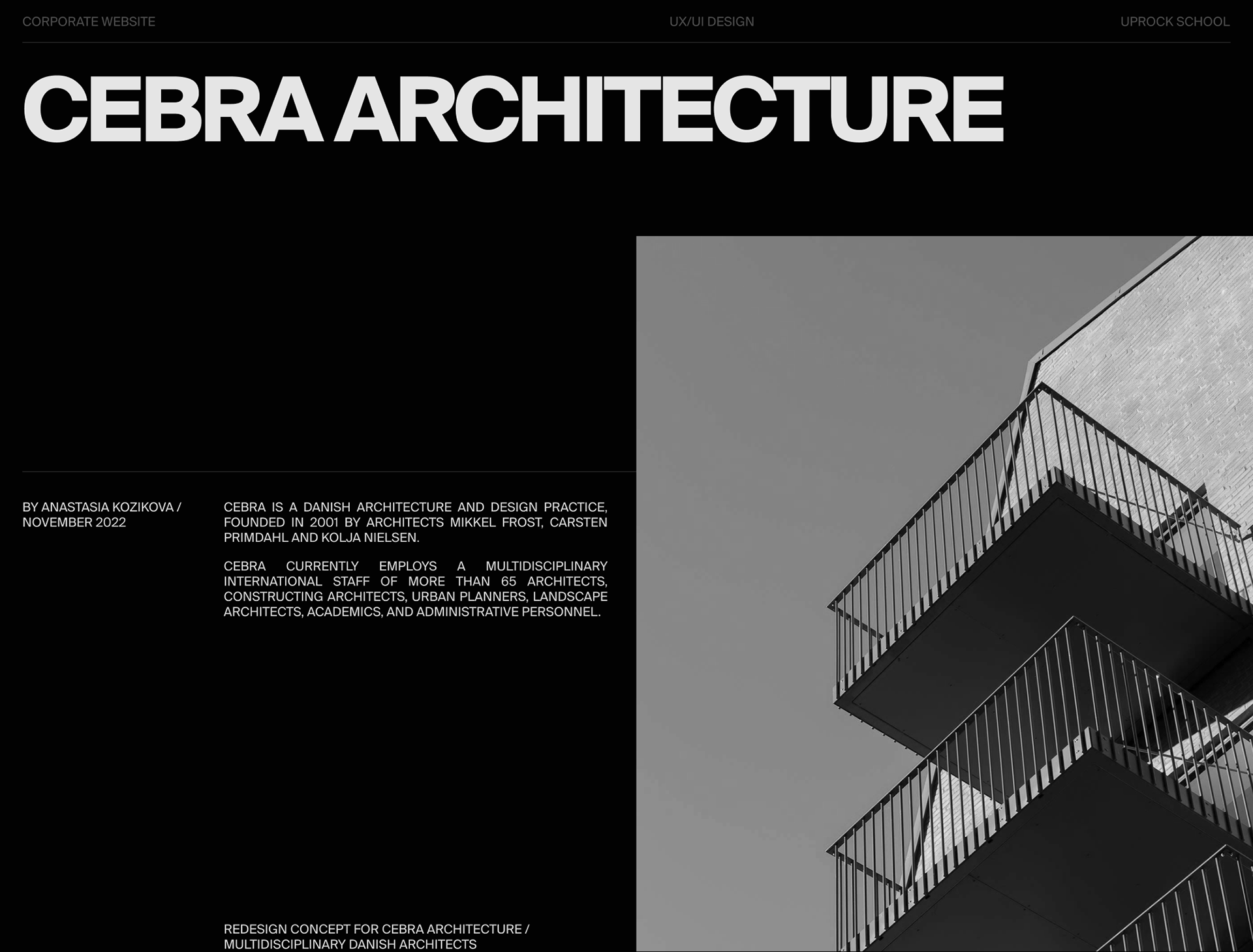 CEBRA Architecture | Corporate website redesign — Изображение №1 — Интерфейсы, Брендинг, Анимация на Dprofile