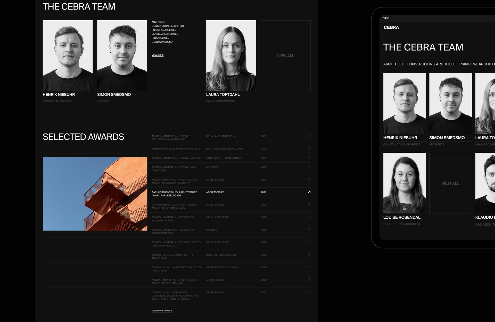 CEBRA Architecture | Corporate website redesign — Изображение №14 — Интерфейсы, Брендинг, Анимация на Dprofile