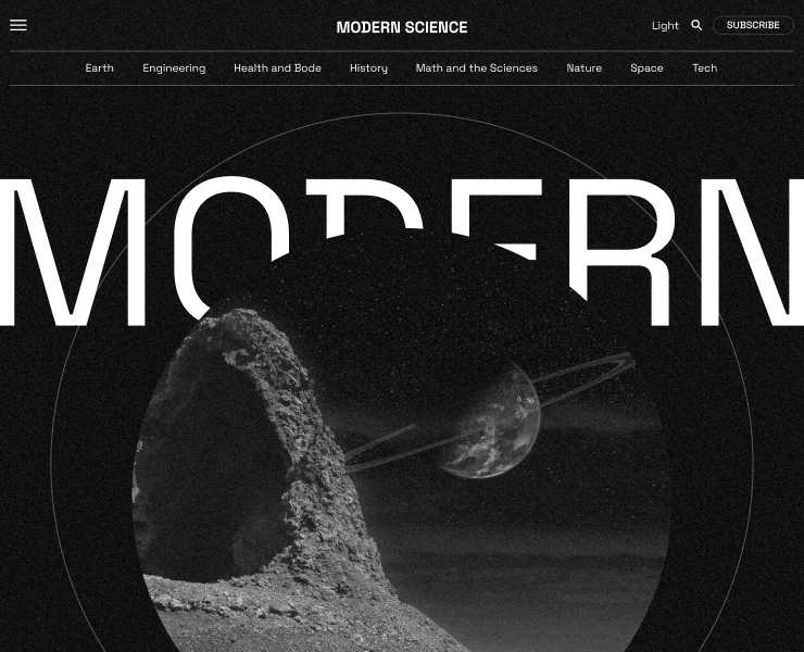 Modern Sciences | News website redesign на Dprofile