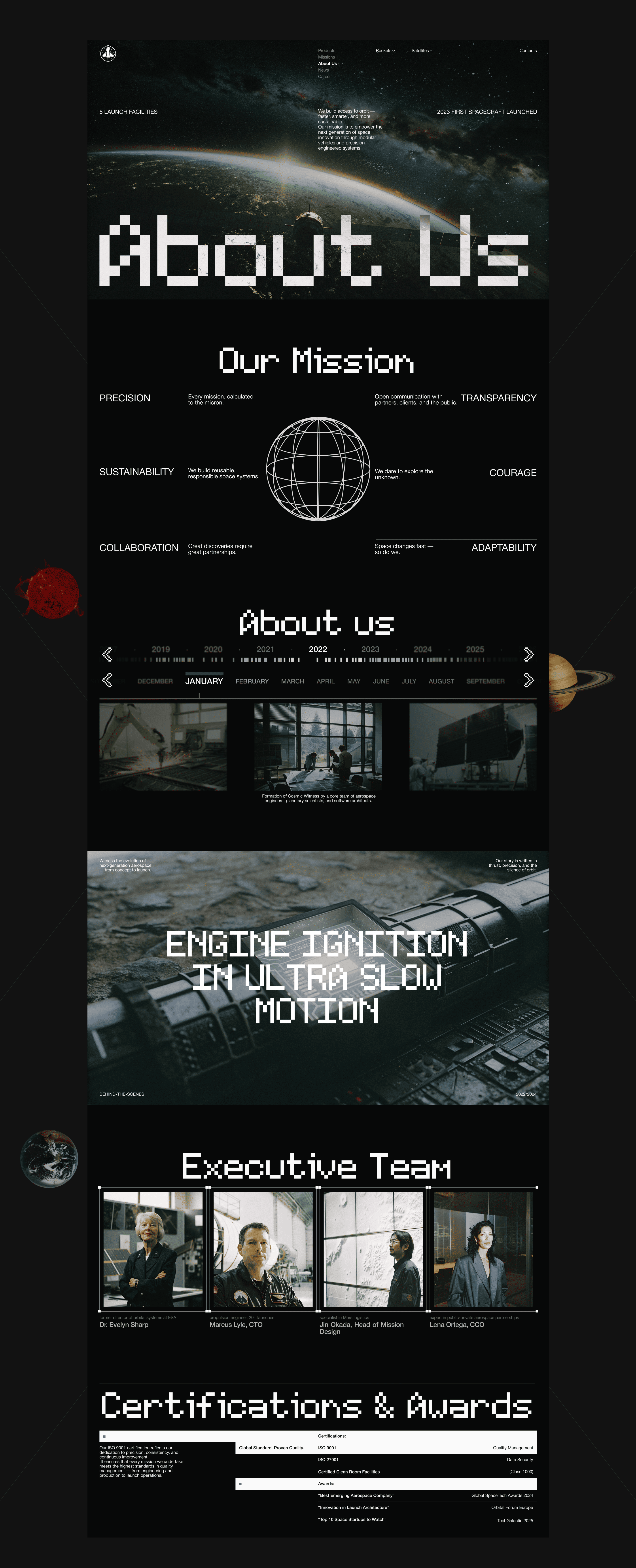 Cosmic Witness | Corporate Website — Изображение №11 — Интерфейсы, Графика на Dprofile